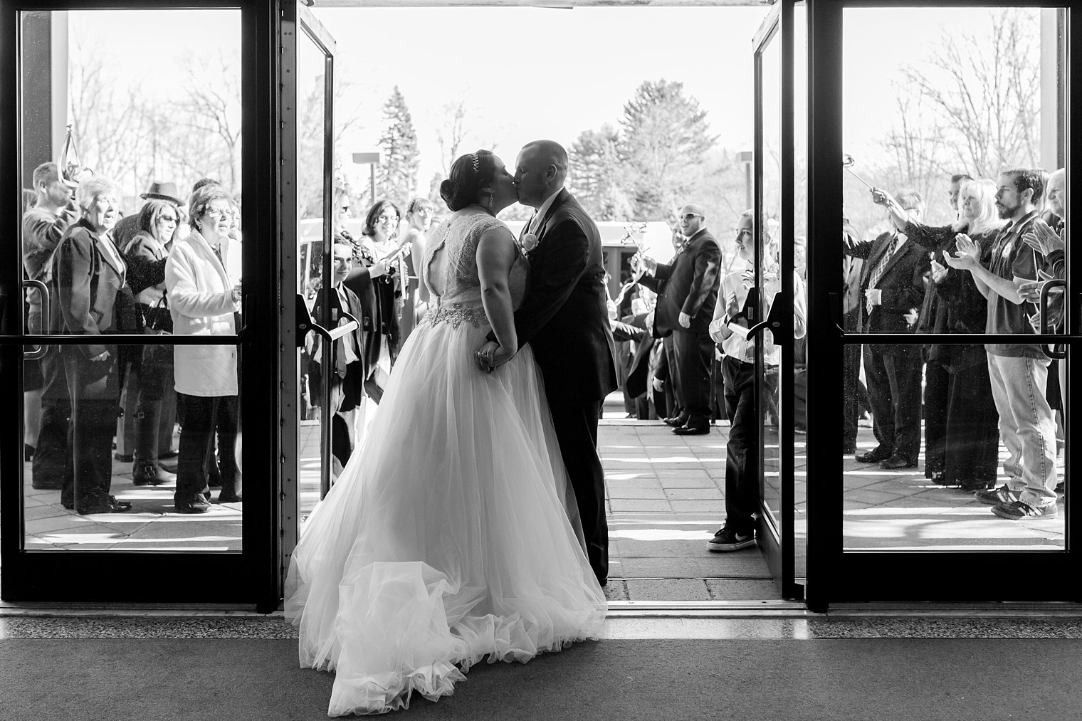 St. Christopher's Church Parsippany NJ Wedding Ceremony church exit