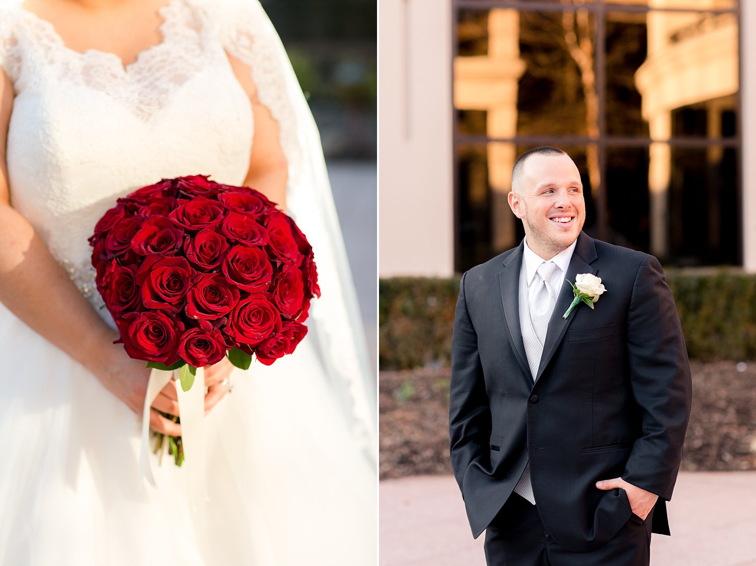 Dolce Basking Ridge Bride Wedding Photo of bride and groom