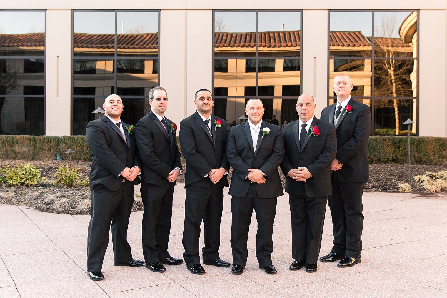 Dolce Basking Ridge Bride Wedding Photos of Groomsmen