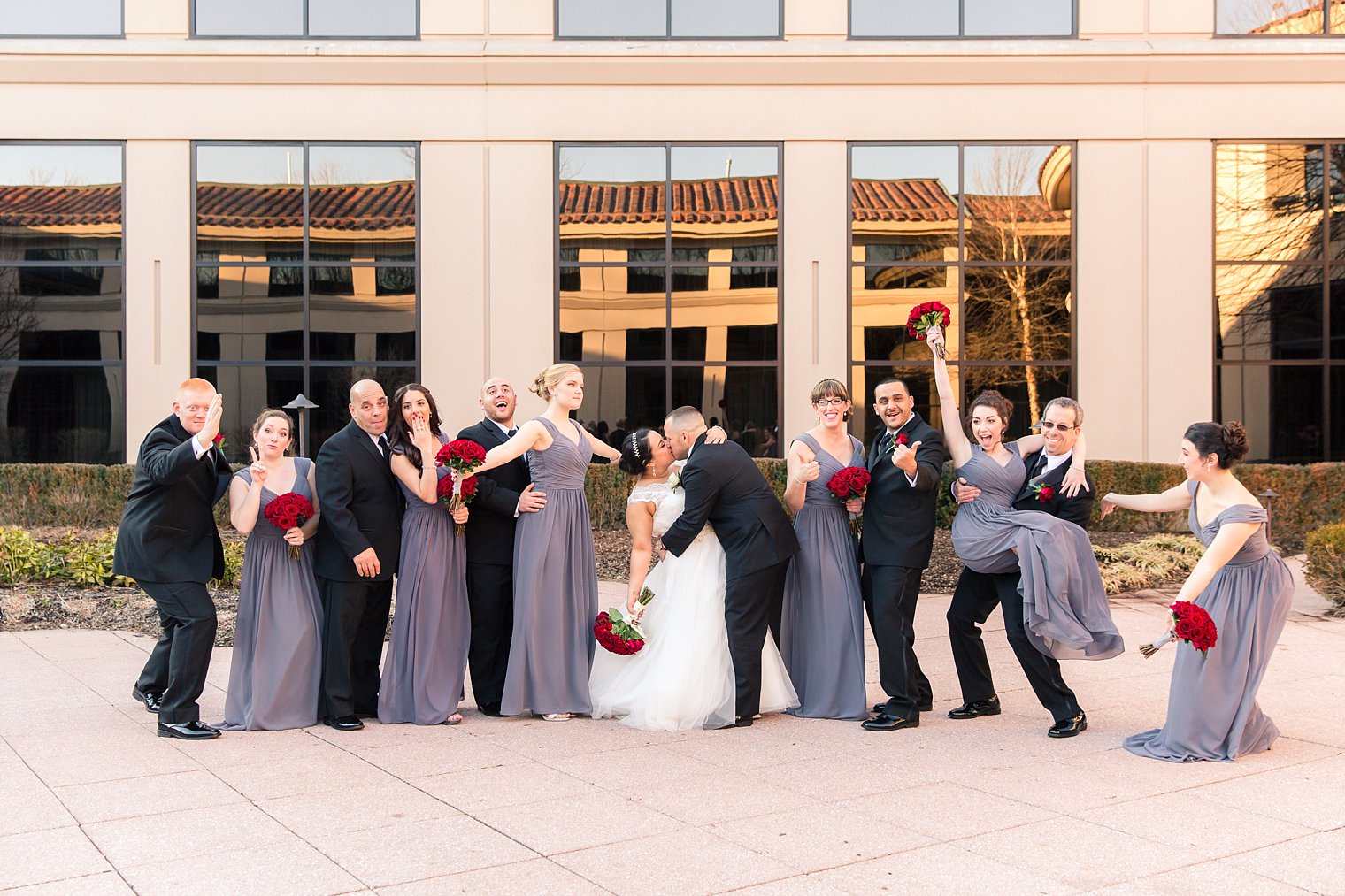 Dolce Basking Ridge Bride Wedding Photos of bridal party