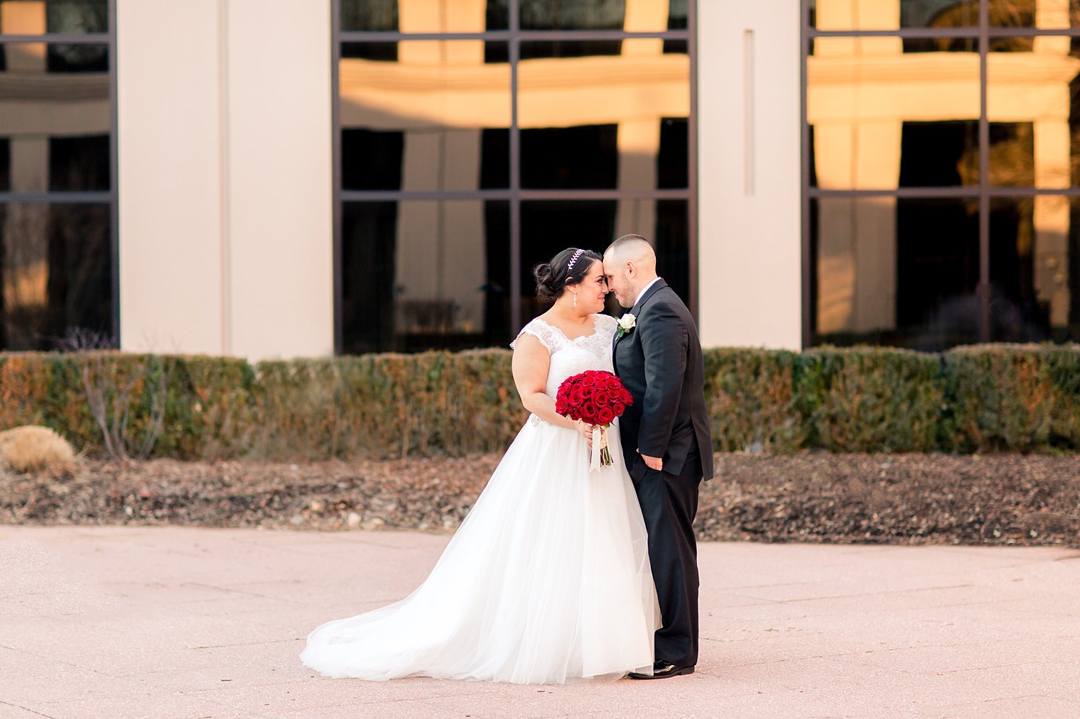 Dolce Basking Ridge Bride Wedding Photo of bride and groom