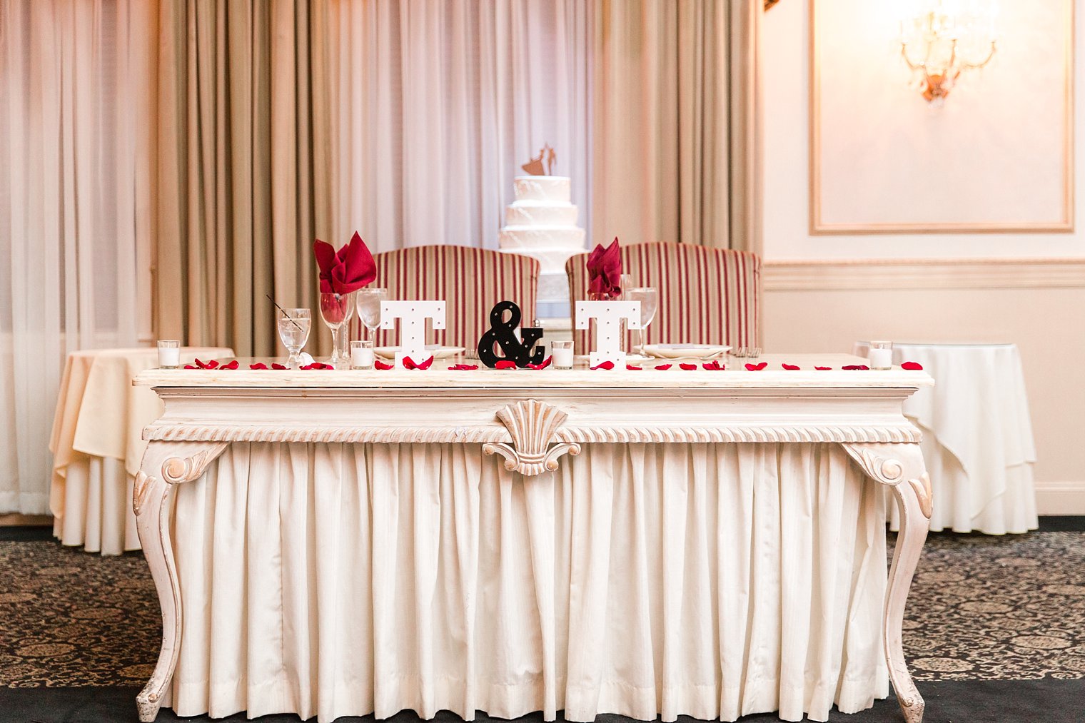 Primavera Regency Wedding Photos of sweetheart table