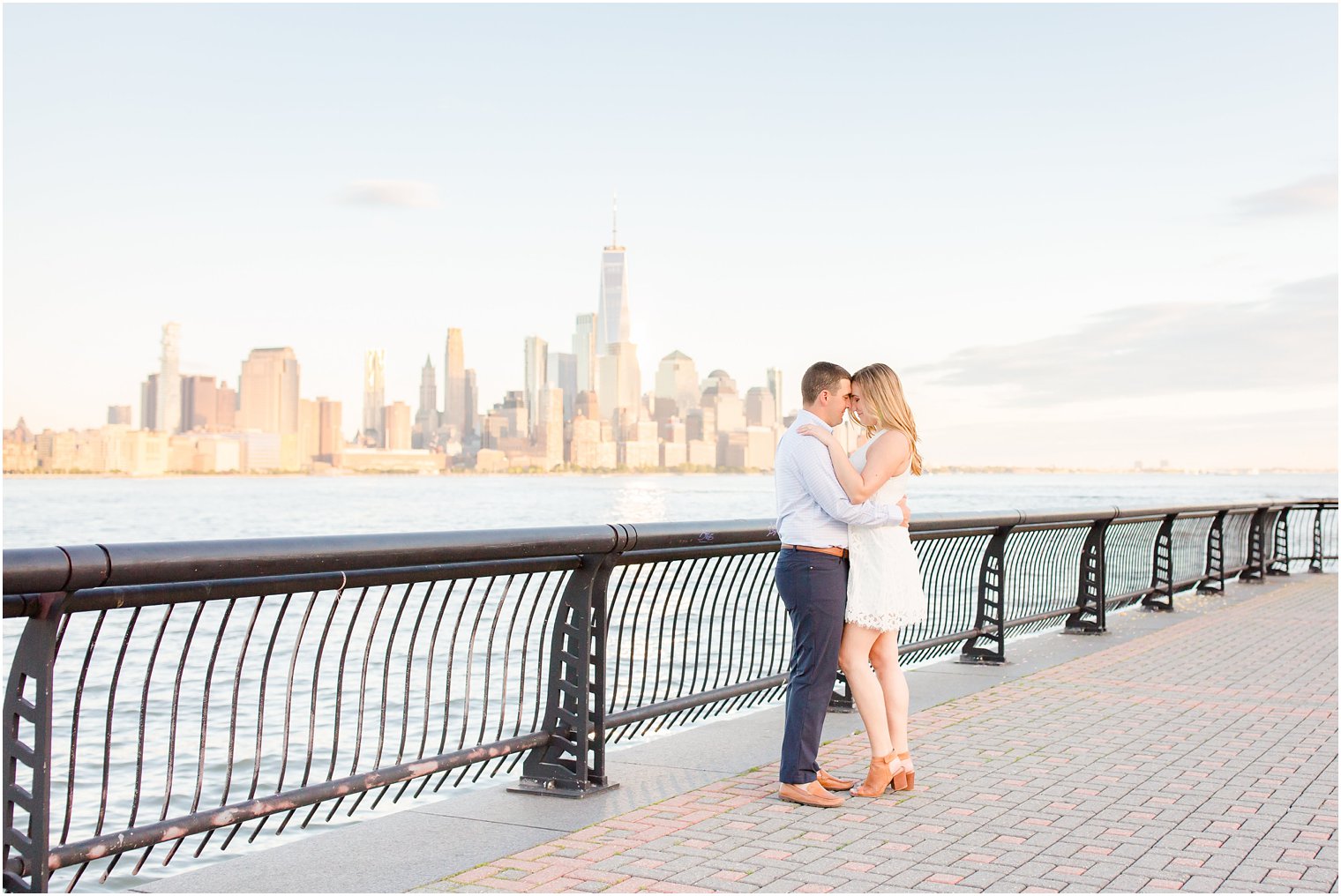 waterfront New Jersey engagement session with Idalia Photography