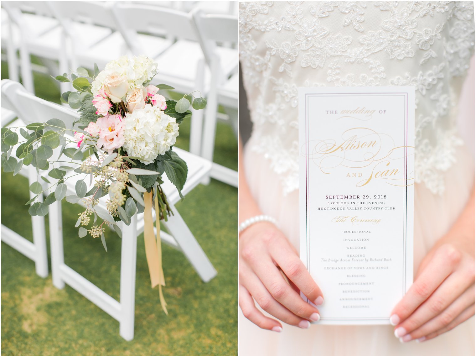 romantic outdoor wedding at Huntingdon Valley Country Club photographed by Pennsylvania wedding photographer Idalia Photography