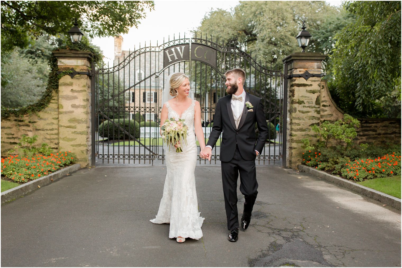 romantic wedding day portraits at Huntingdon Valley Country Club by Idalia Photography