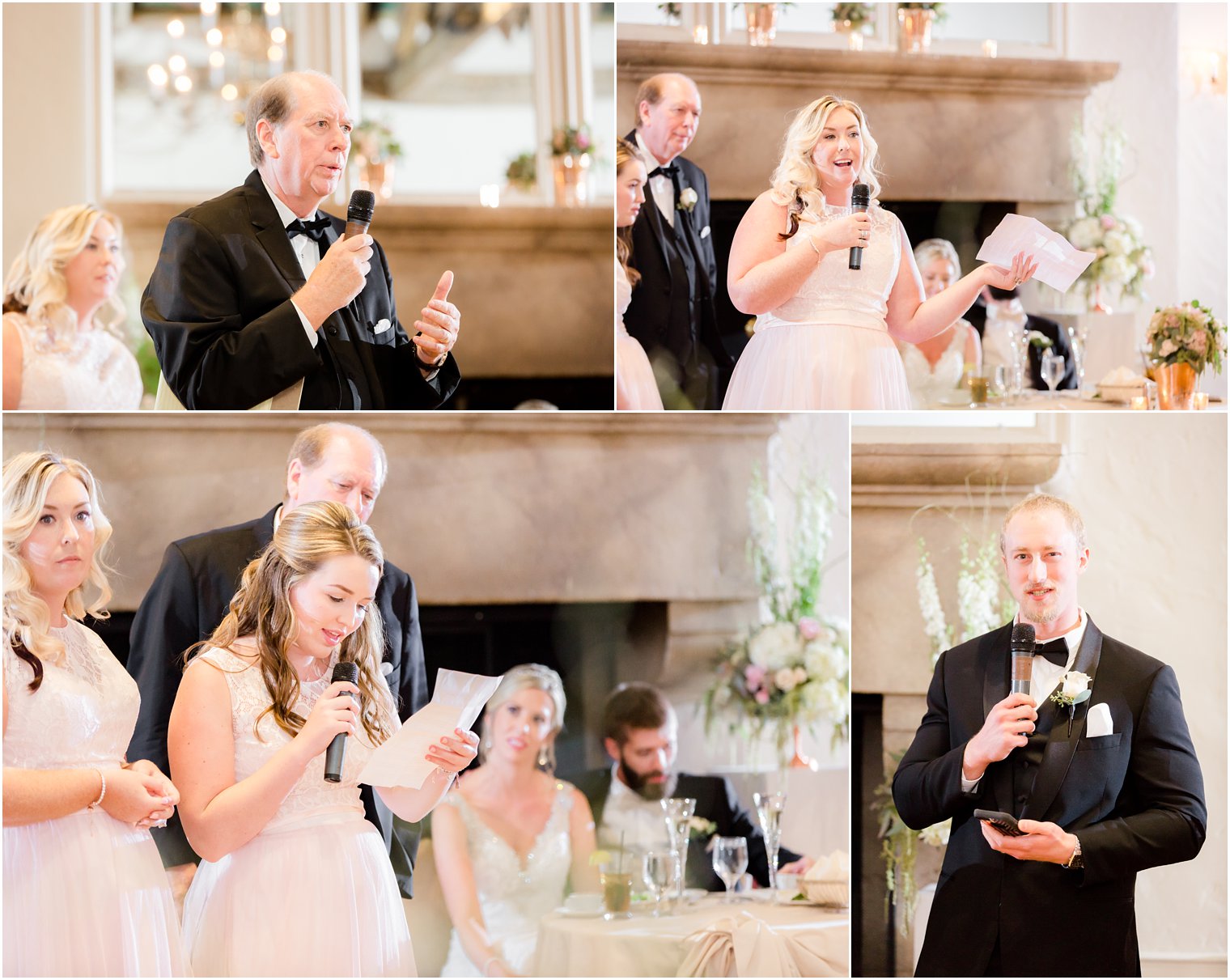 wedding toats at Huntingdon Valley Country Club photographed by PA wedding photographer Idalia Photography