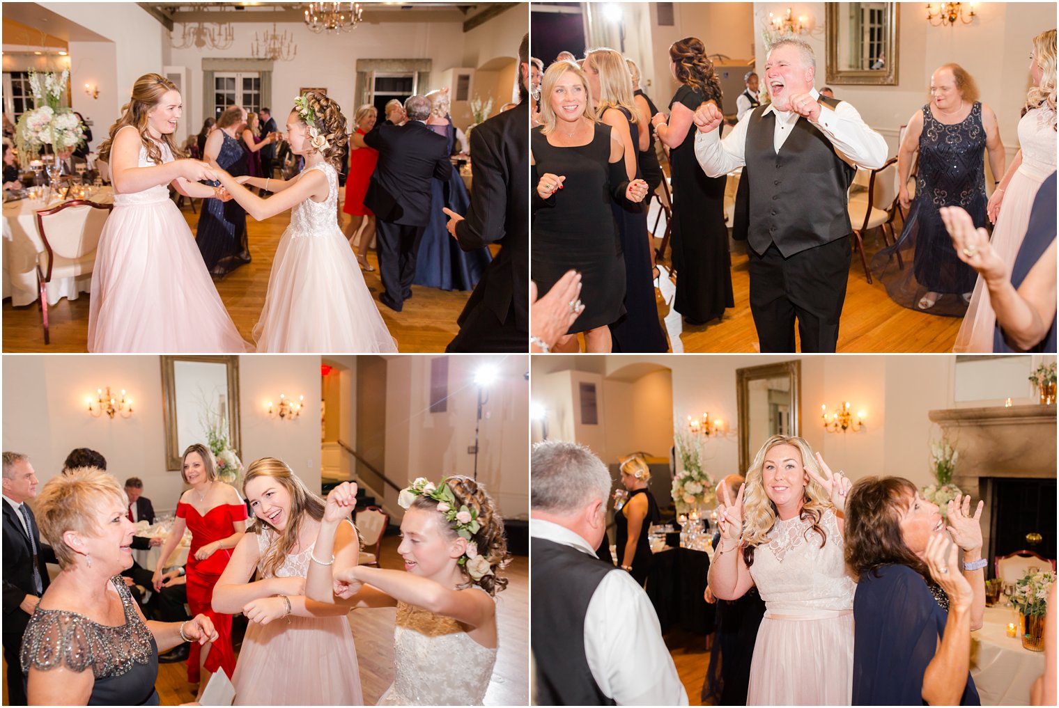 wedding reception fun at Huntingdon Valley Country Club photographed by Idalia Photography