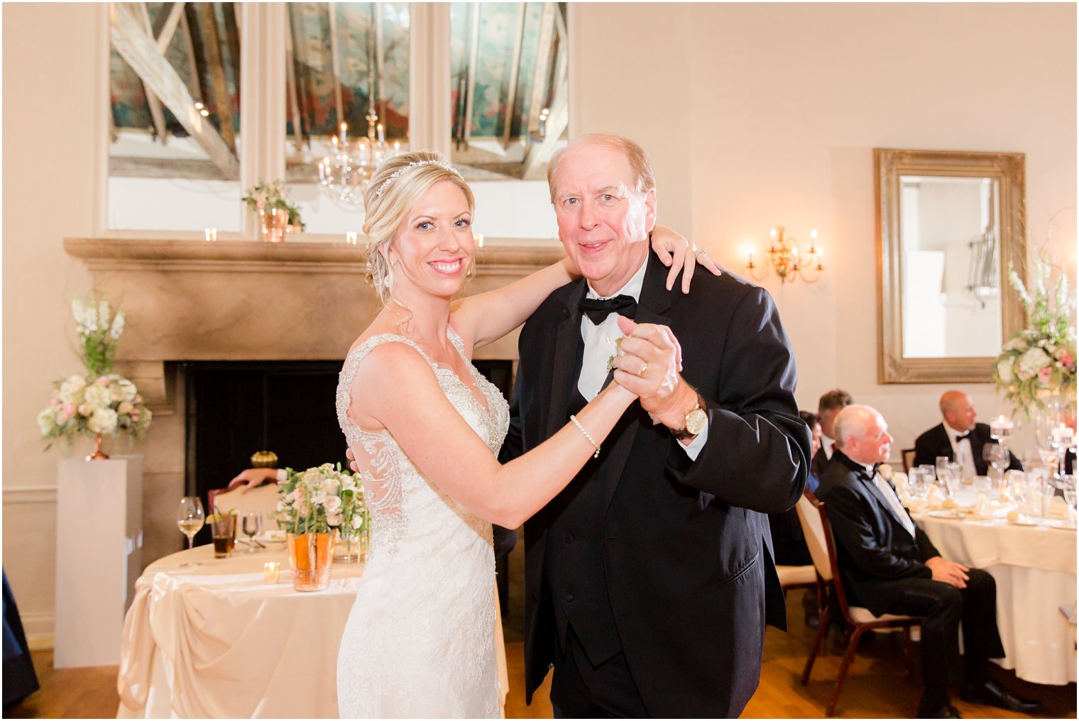 bride dances during Huntingdon Valley Country Club reception photographed by Idalia Photography