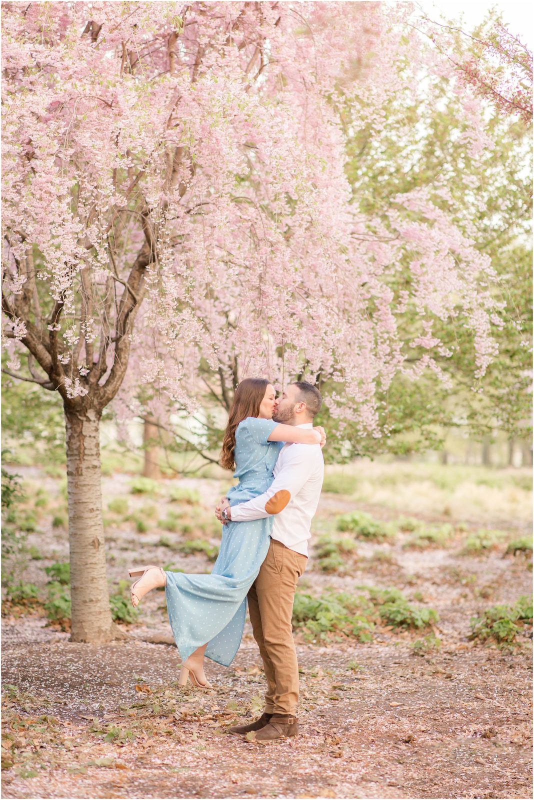 Cherry Blossom Engagement - NJ Wedding Photographer | Idalia Photography