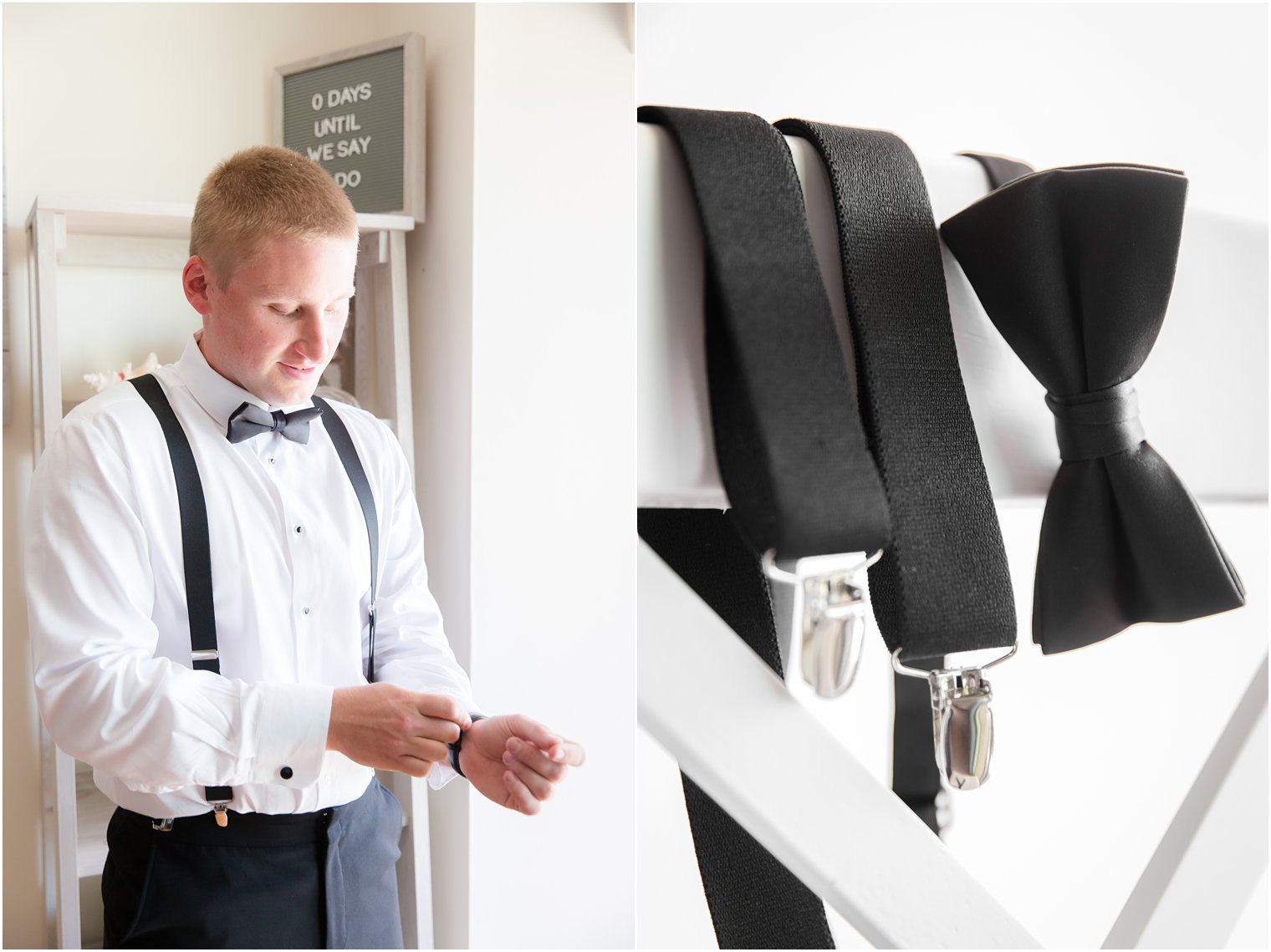 New Jersey groom prepares for LBI wedding day with Idalia Photography