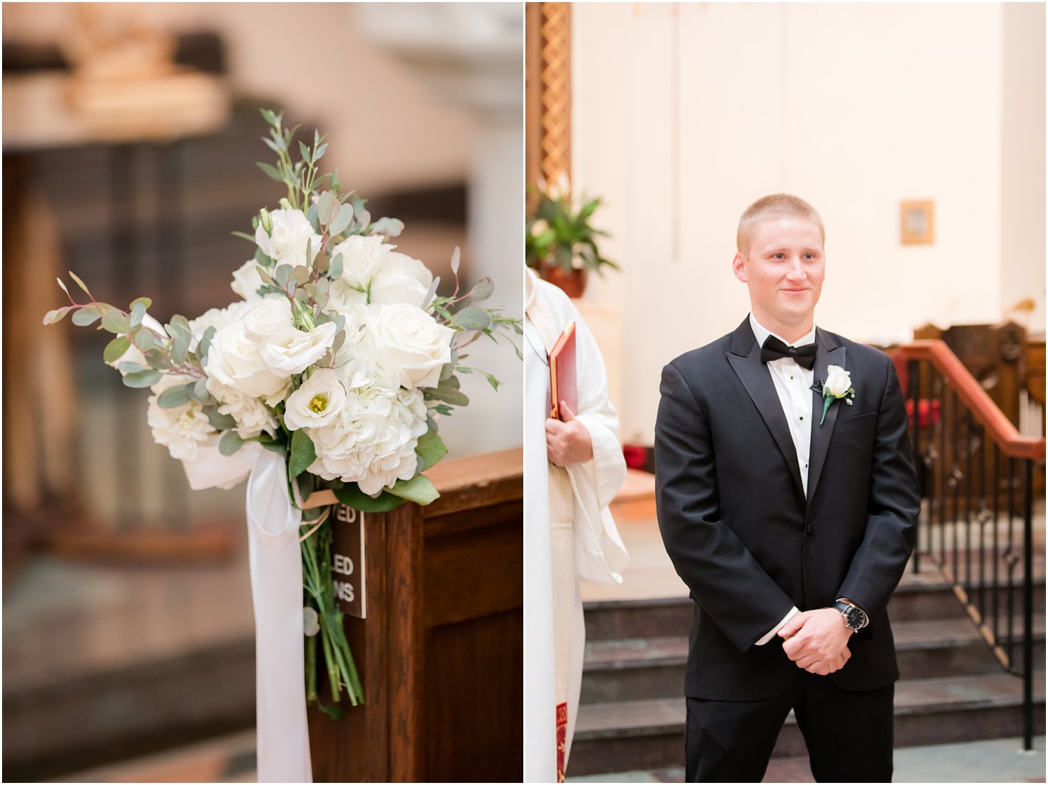 church ceremony decorations photographed by Idalia Photography