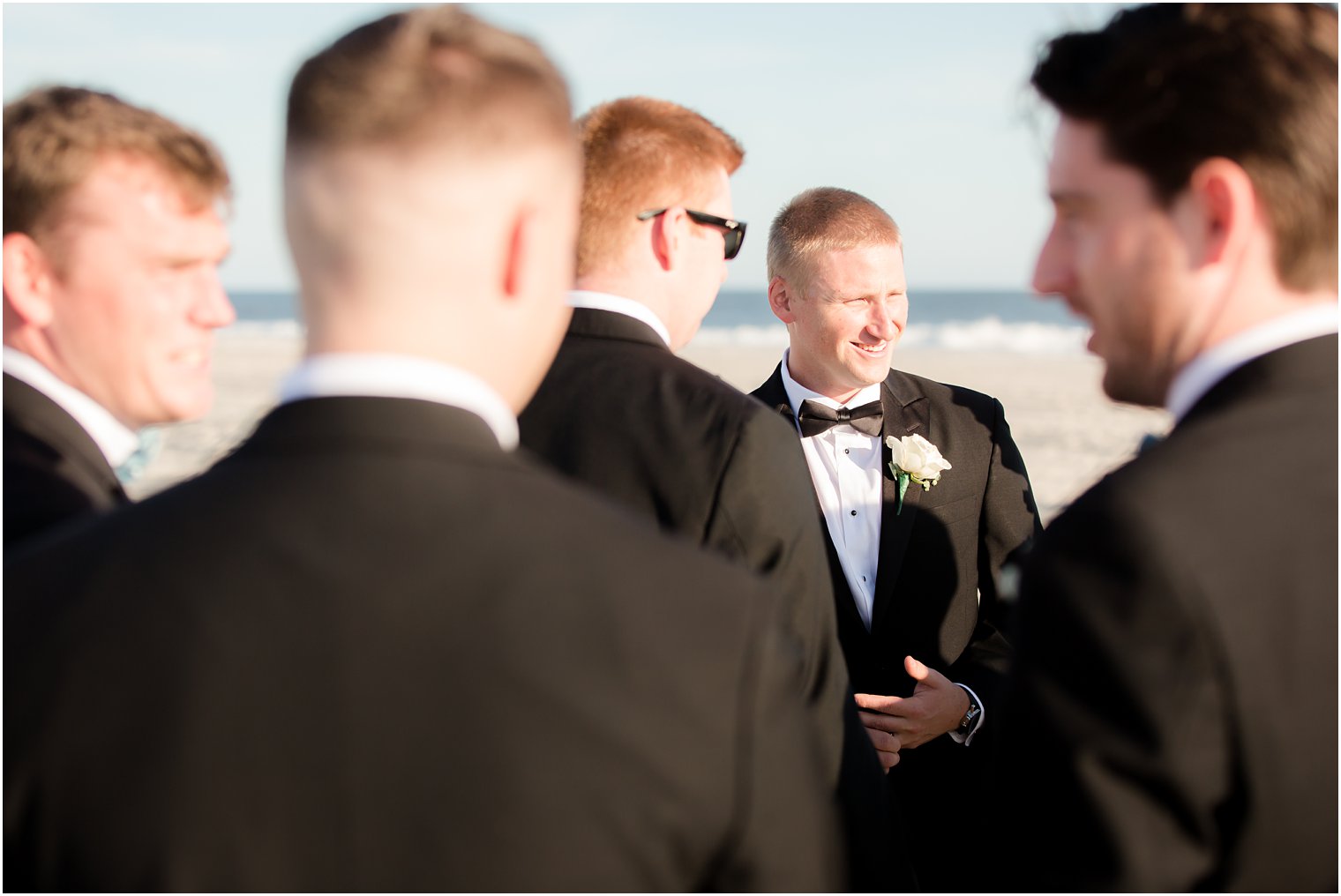 casual groomsmen photos on LBI with Idalia Photography