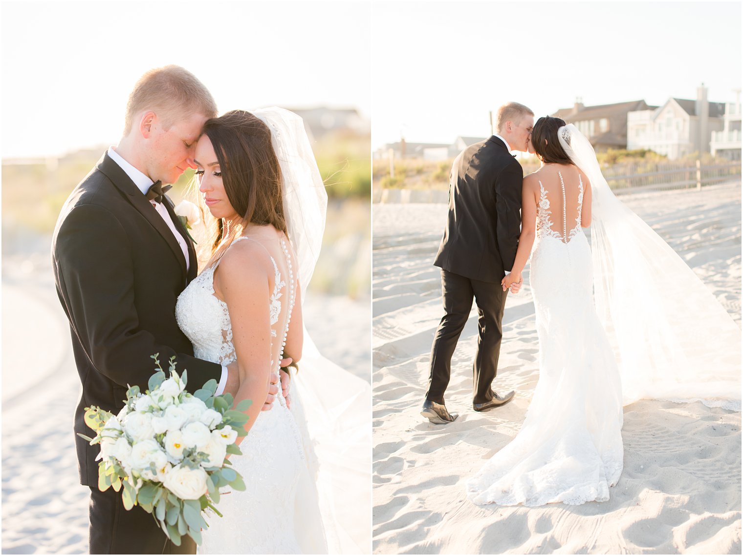 wedding portraits on the sand photographed by Idalia Photography