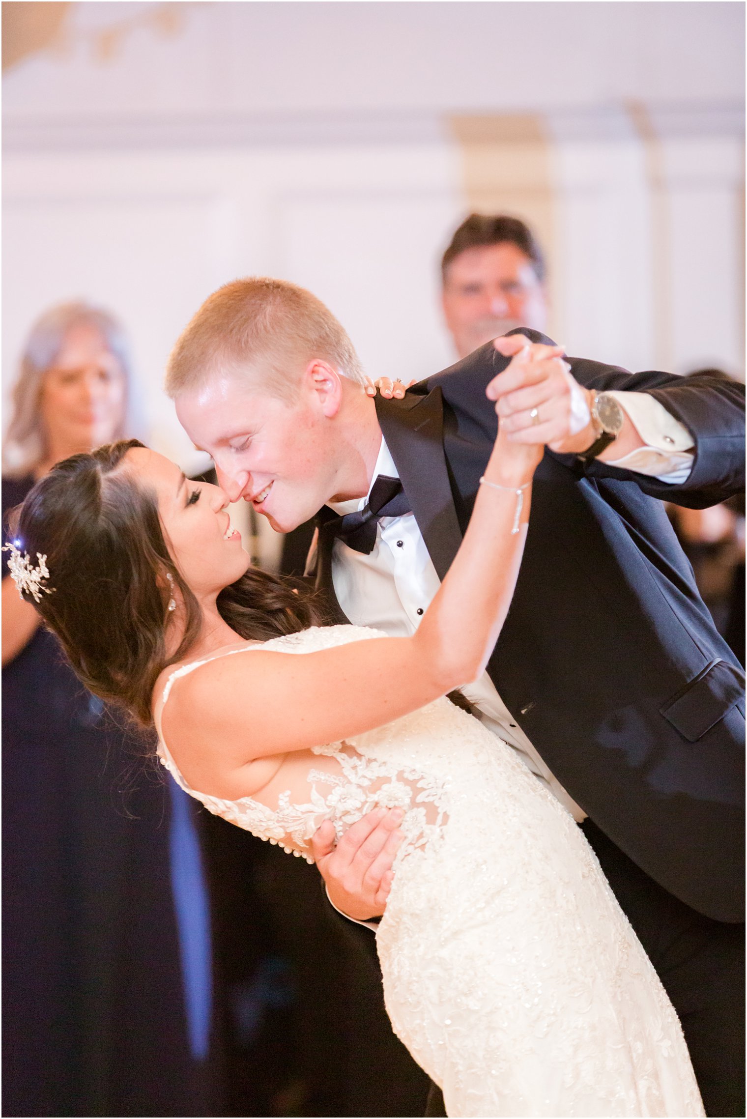 romantic first dance at Bridgeview Yacht Club with Idalia Photography