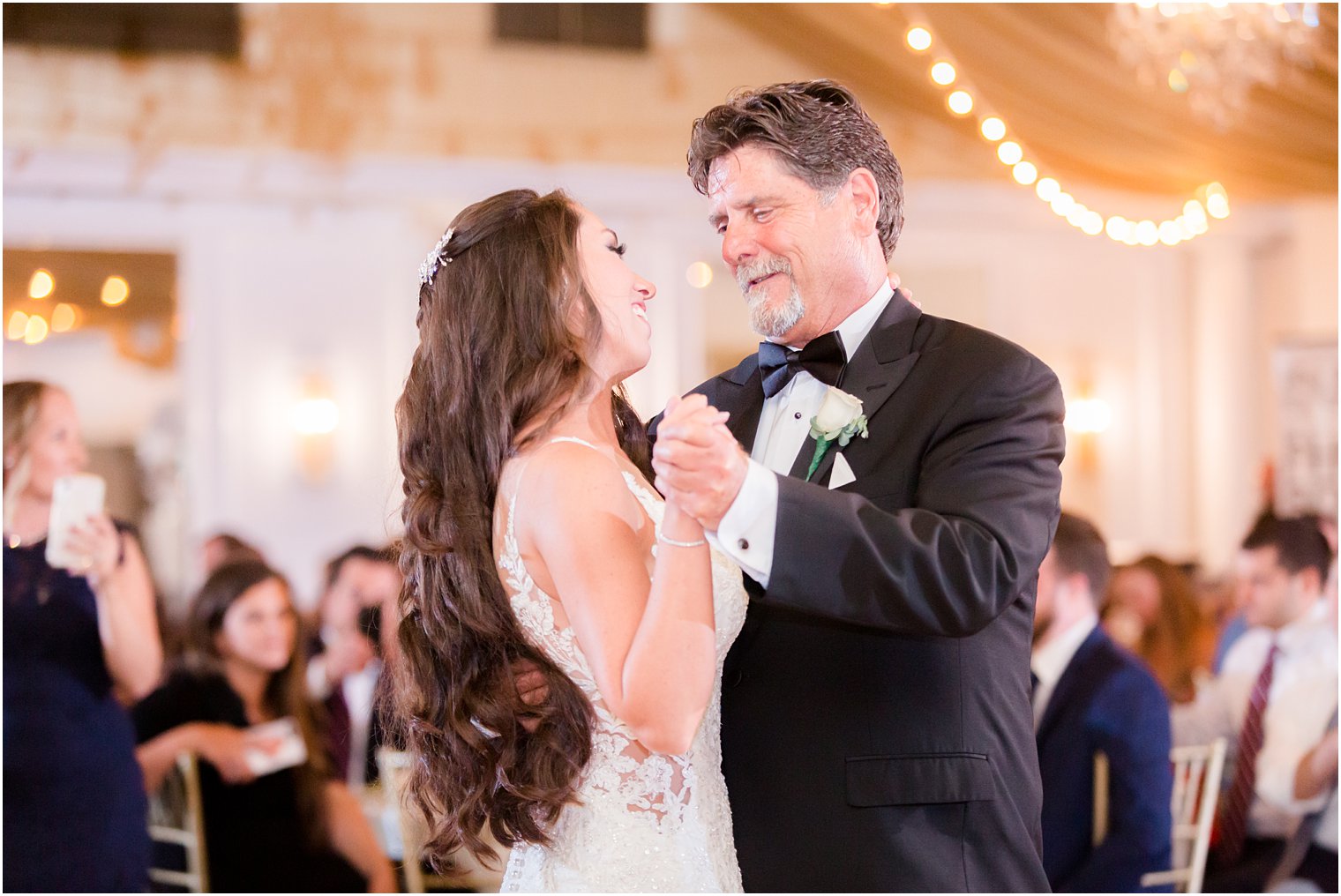 father-daughter dance at Bridgeview Yacht Club wedding reception