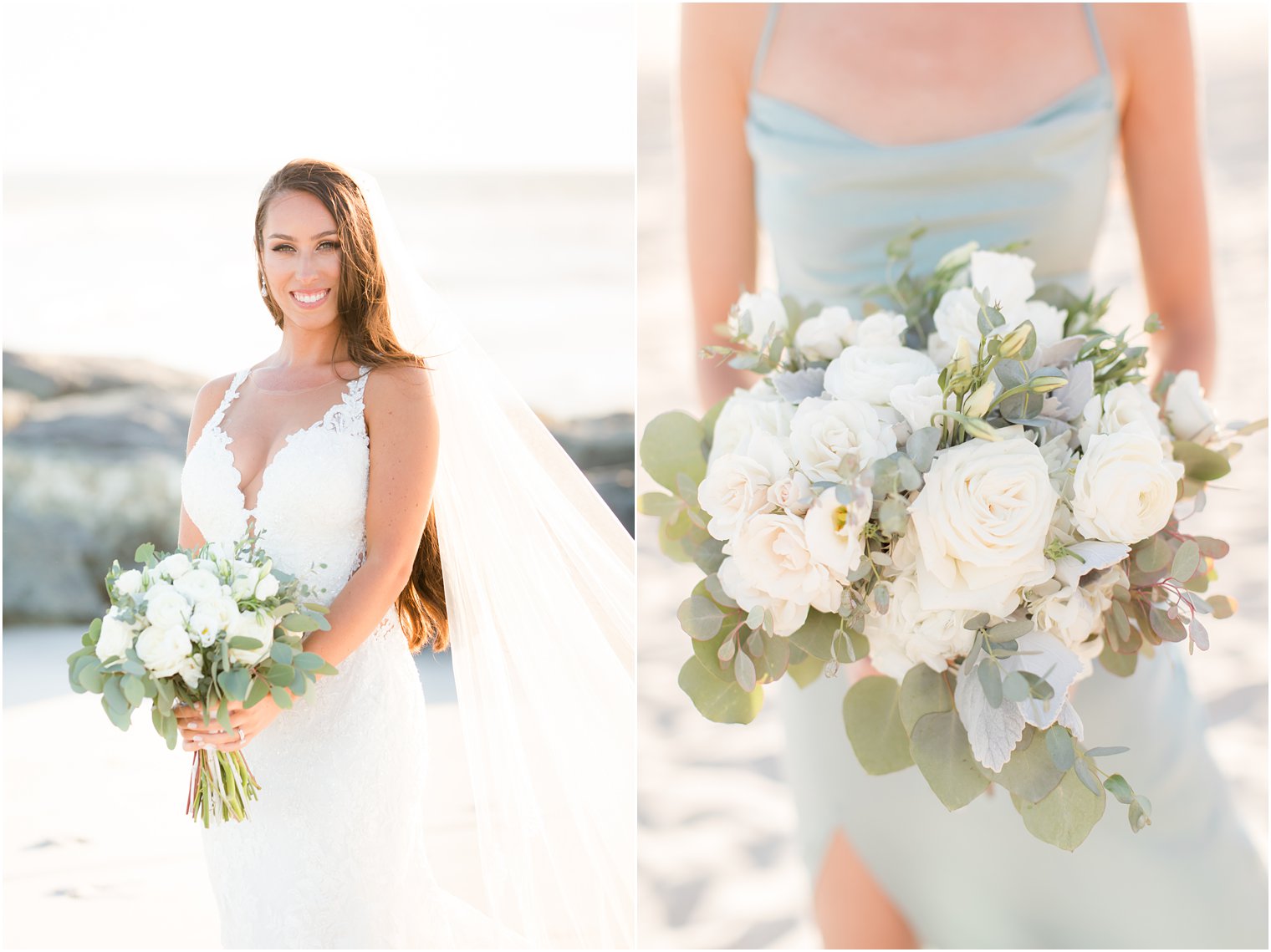 beach wedding flowers photographed by Idalia Photography