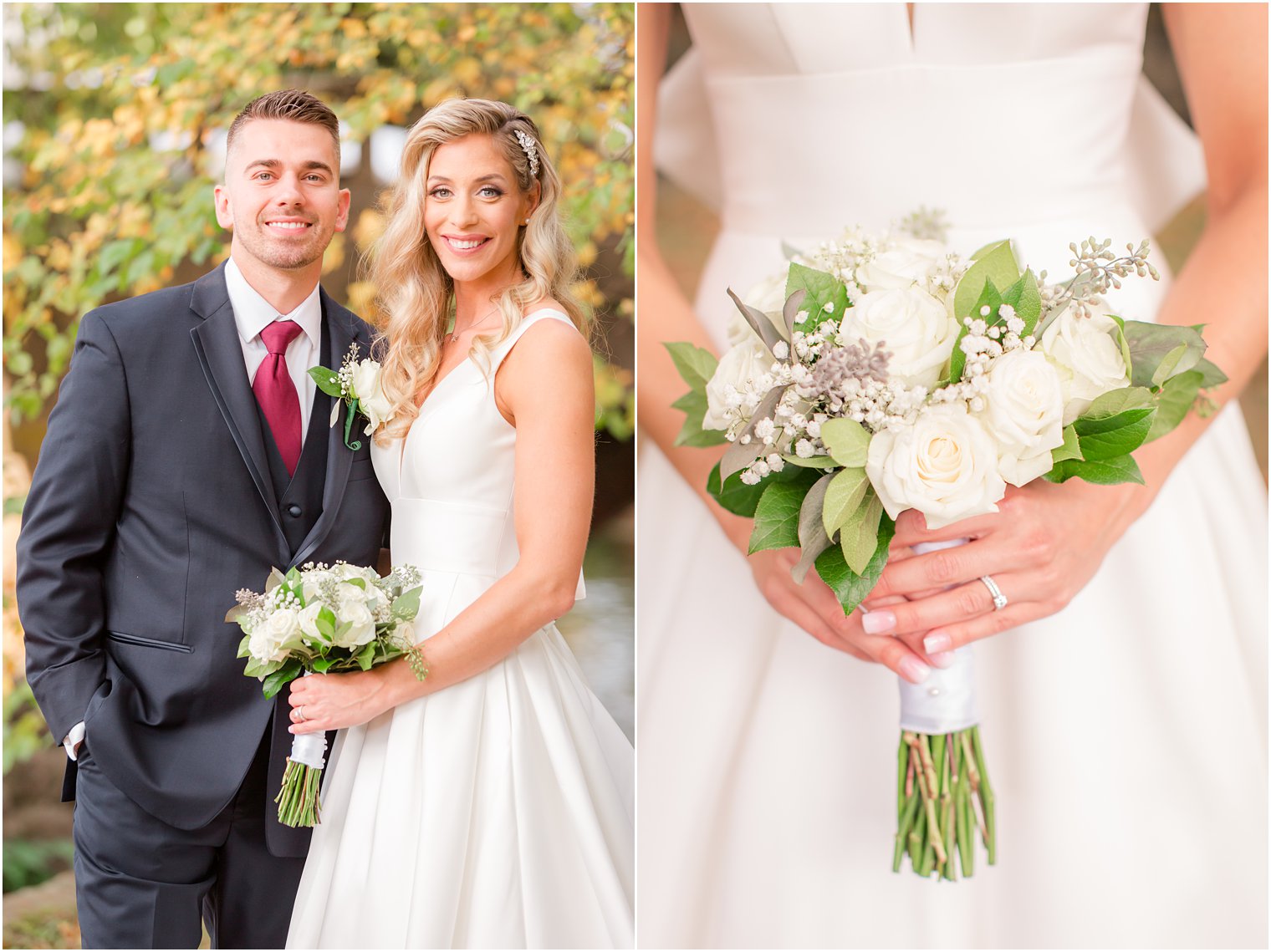 ivory rose bouquet by Pedestals Floral Decorators