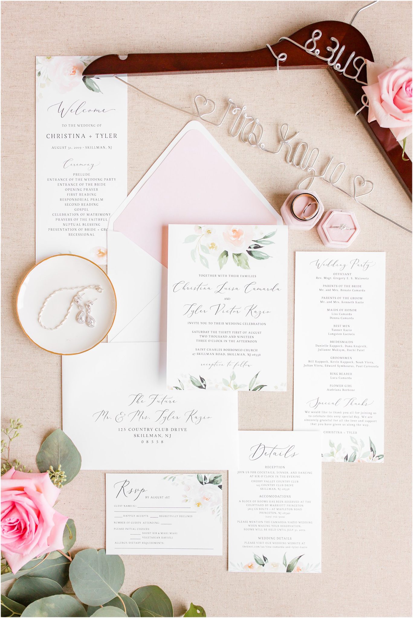 5 Tips for a Beautiful Wedding Invitation Flat Lay - NJ Wedding ...