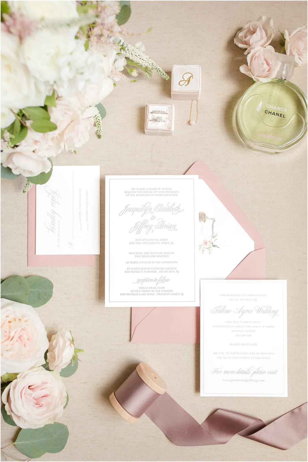 5 Tips for a Beautiful Wedding Invitation Flat Lay | NJ Wedding ...