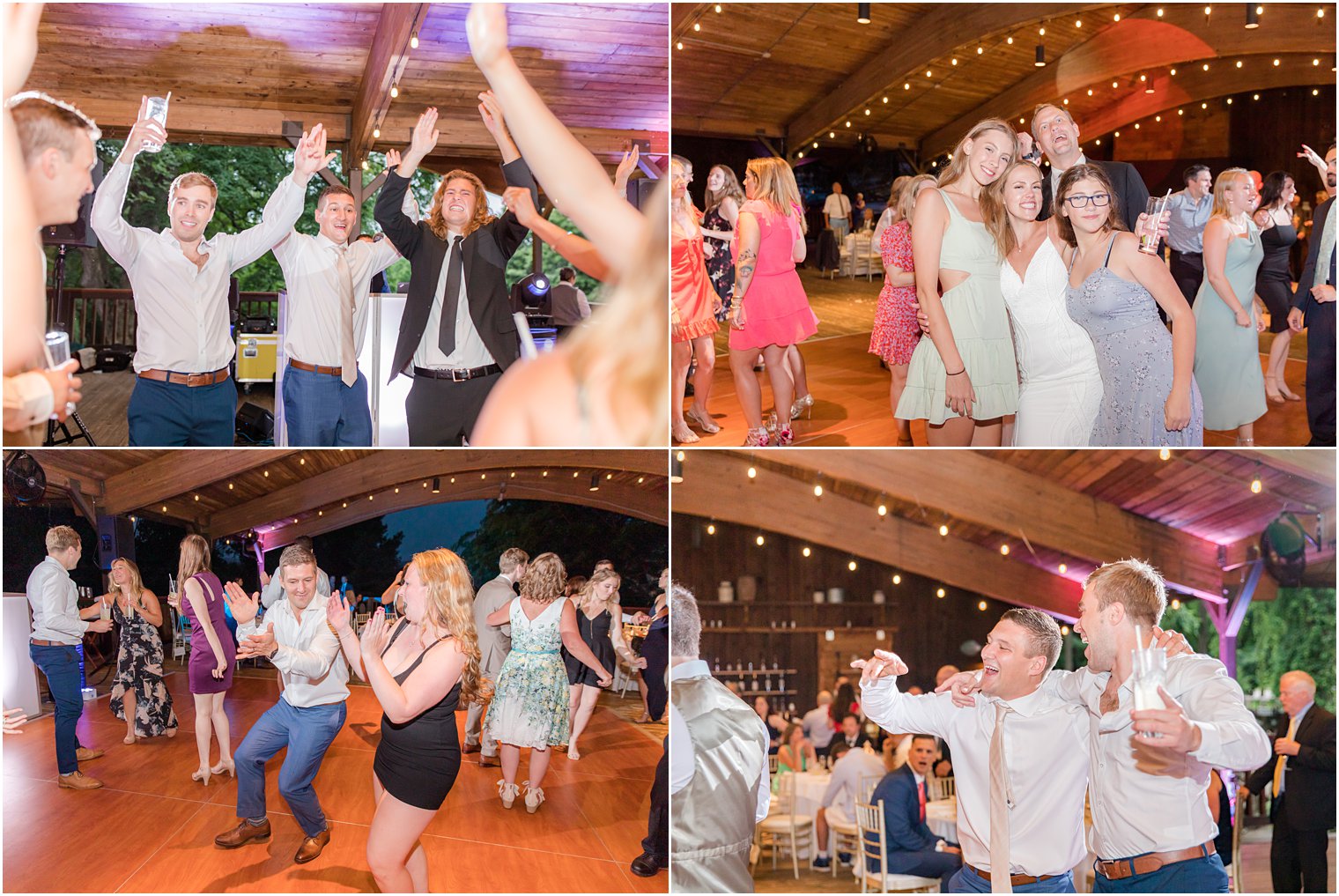 wedding fun during NJ reception for guests and groom