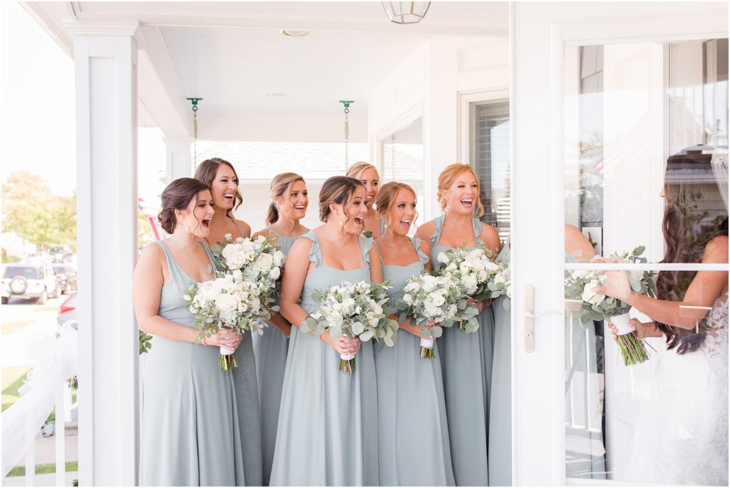 First Look With Bridesmaids Getting Ready Photo Ideas For Wedding Day 5970