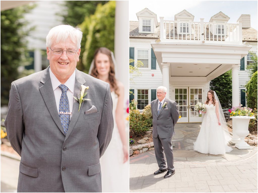 Daddy Daughter First Look | Getting Ready Photo Ideas for Wedding Day