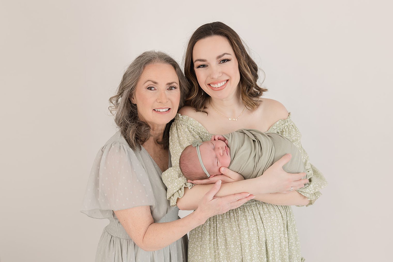 grandmother and her daughter and granddaughter 