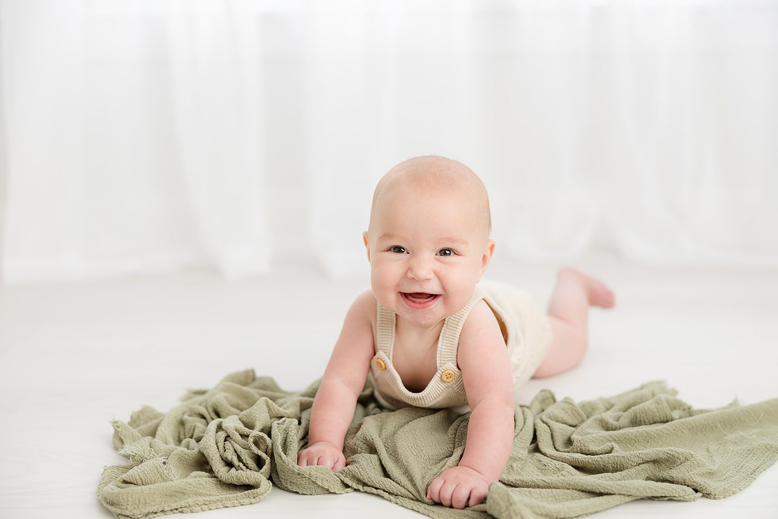 tummy time for Quinn Marina in her session 