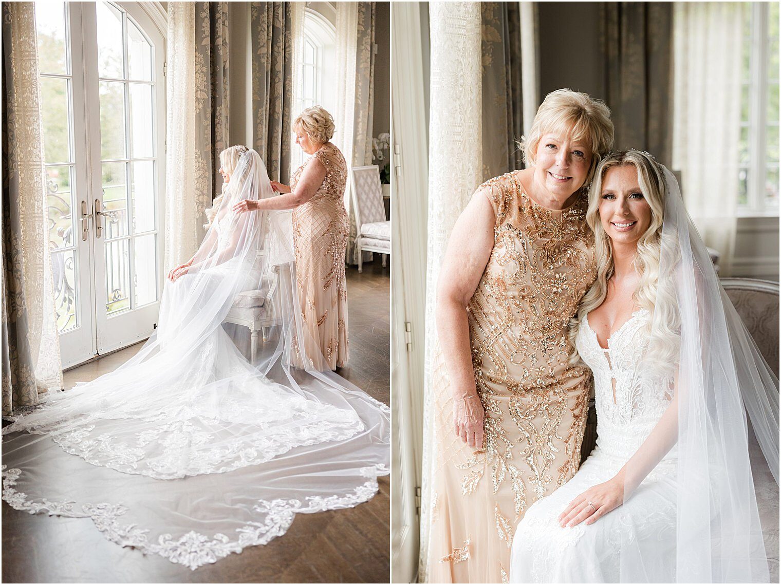 bride and her mother