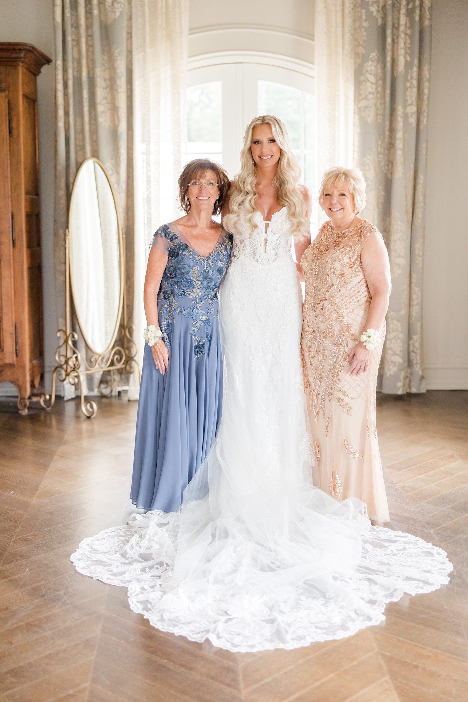 bride and her mother and mother in law