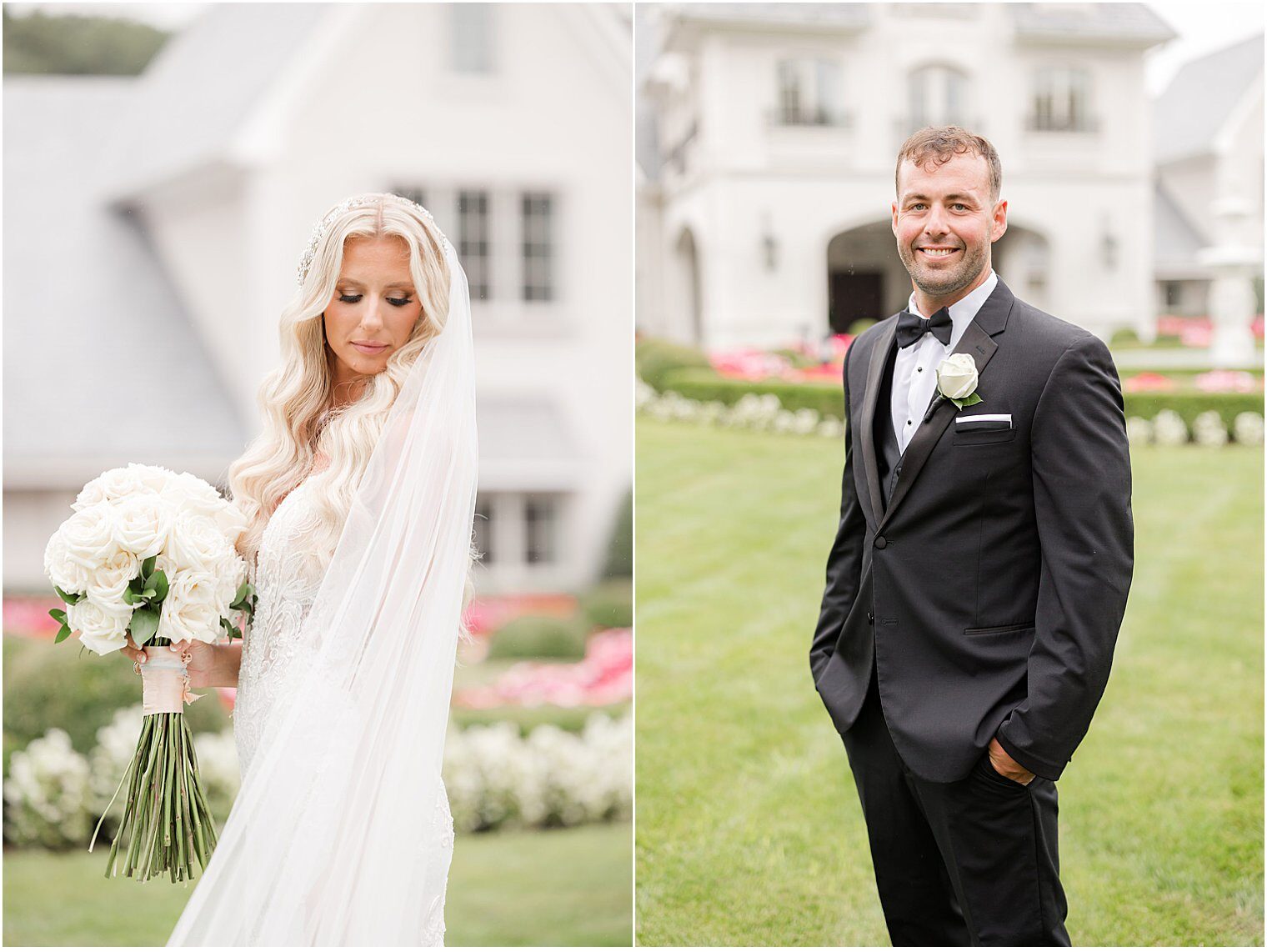 bride and groom portraits at Park Chateau Estate