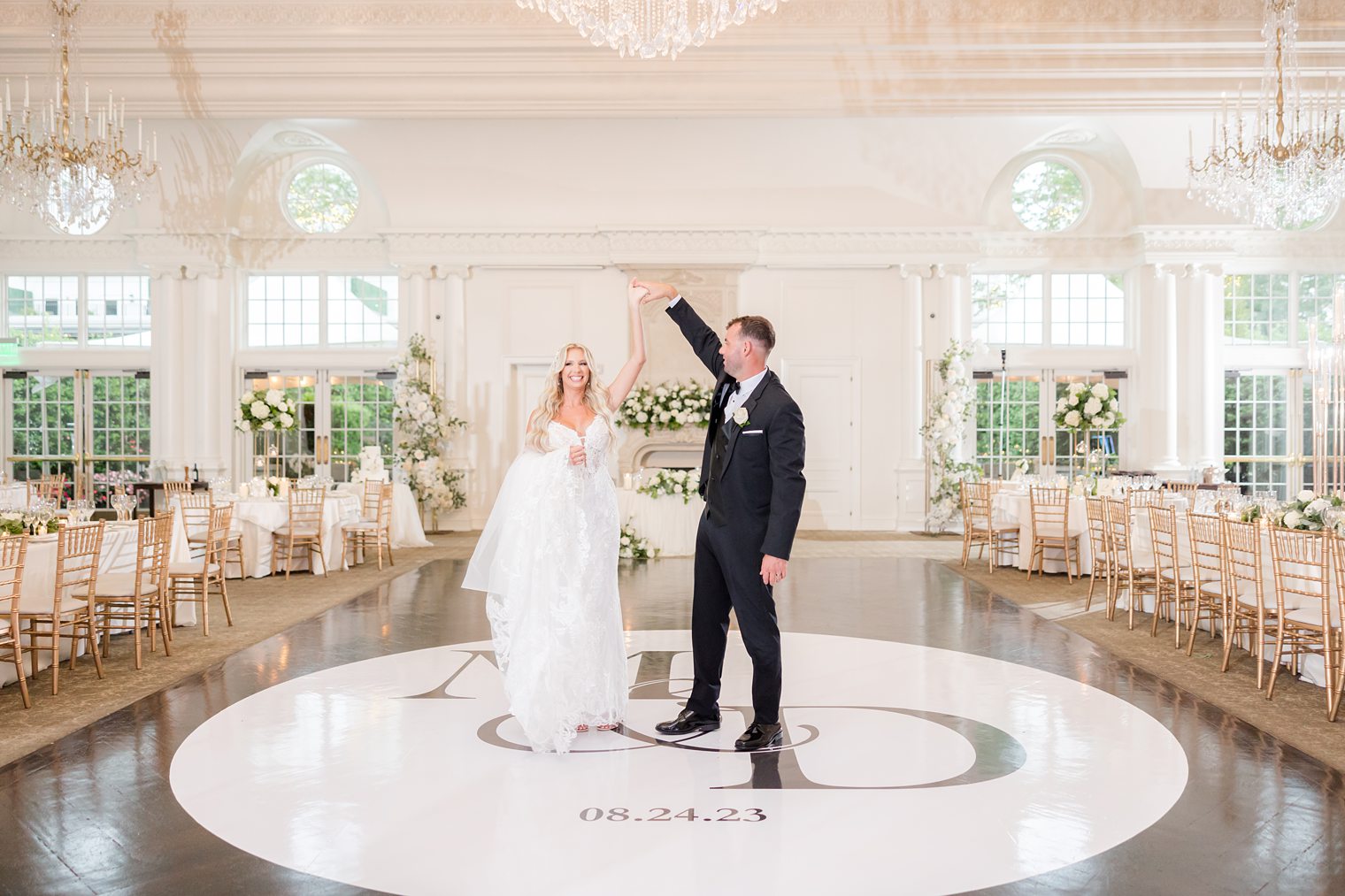 happy bride at Park Chateau Estate