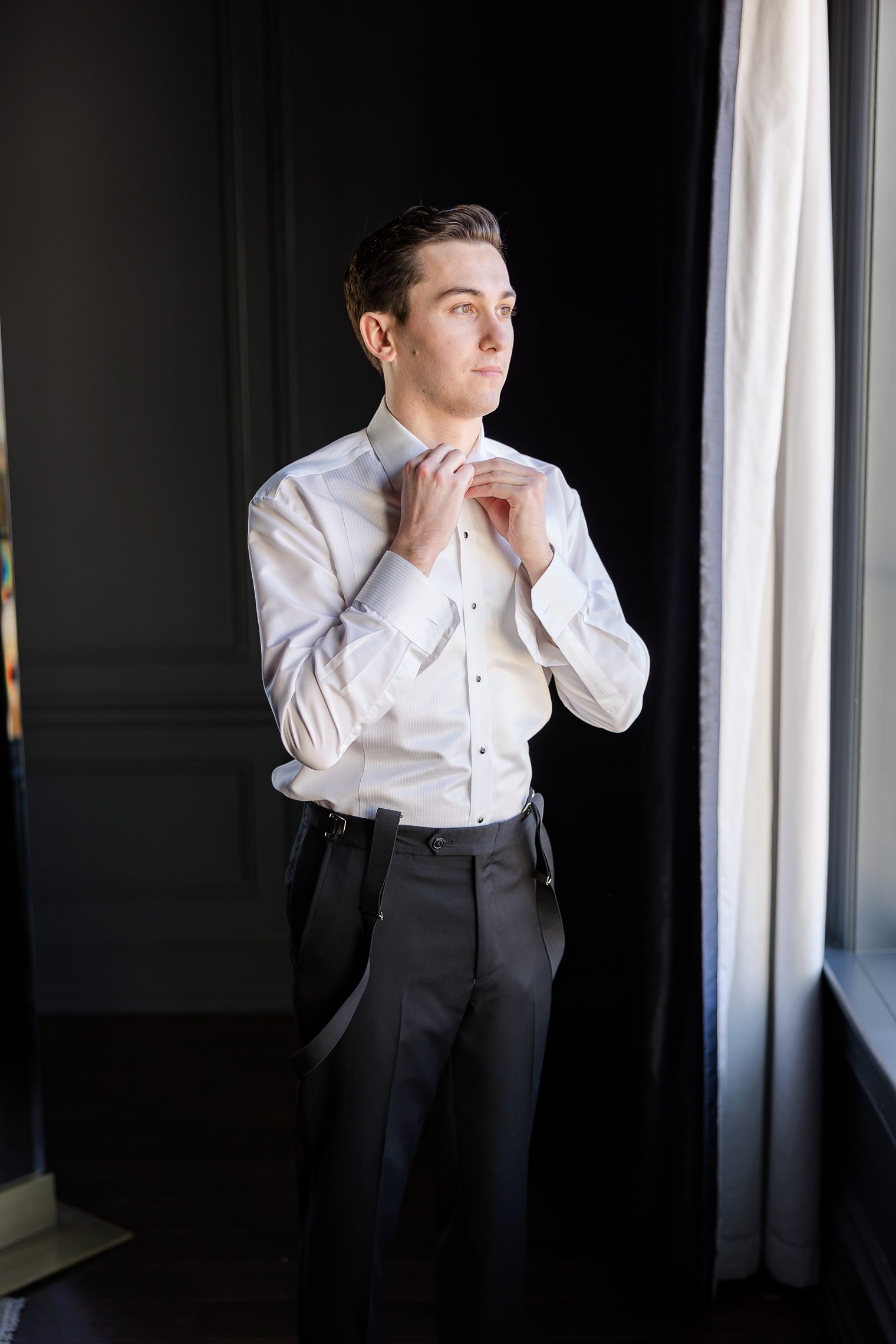 groom getting ready