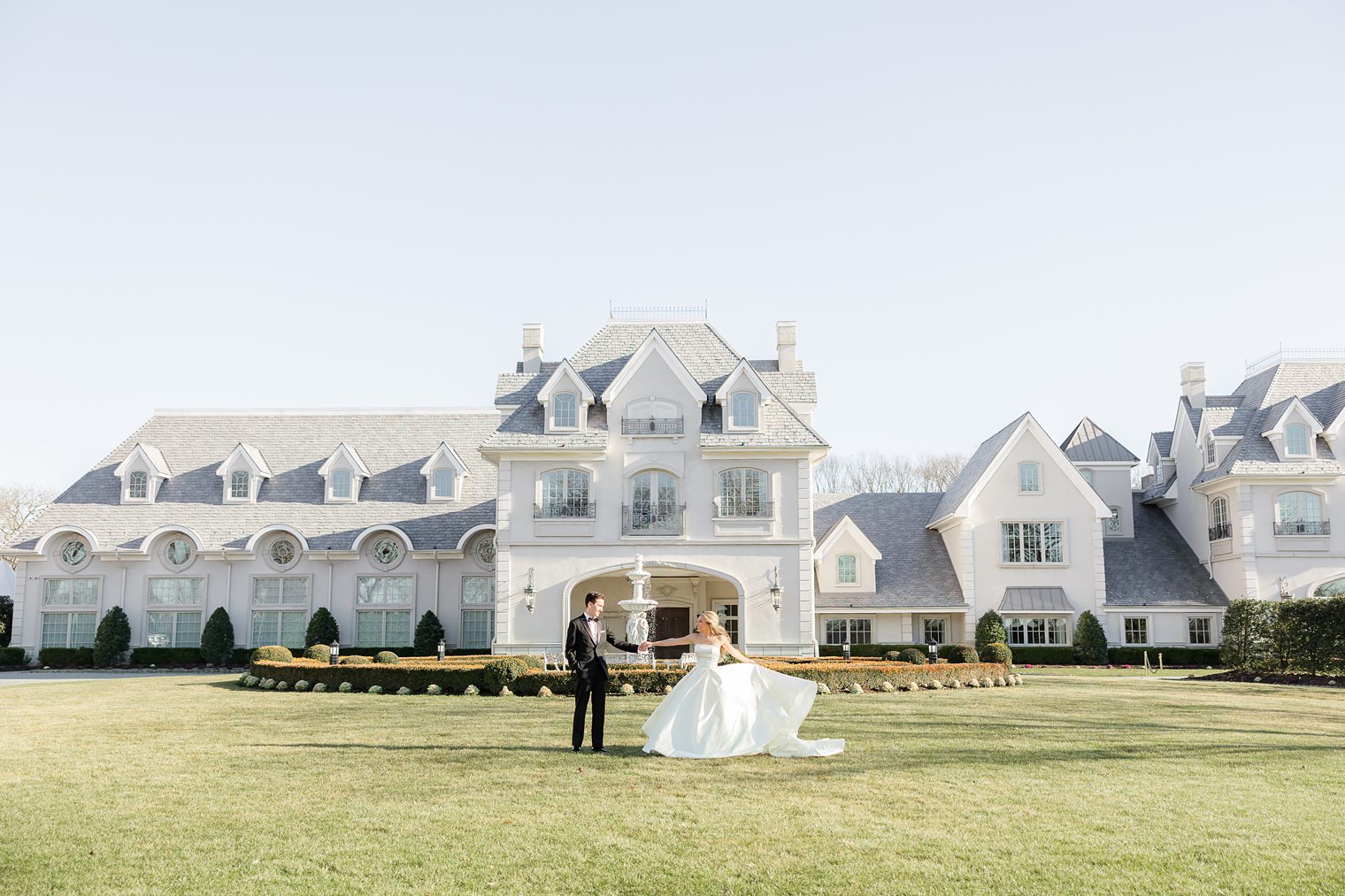 beautiful bride and groom portrait at Park Chateau Estate