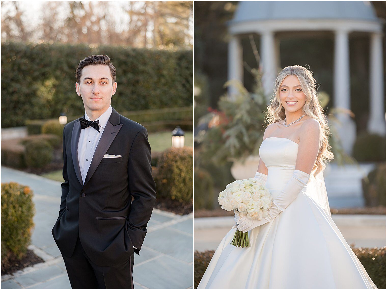 groom and bride portraits 