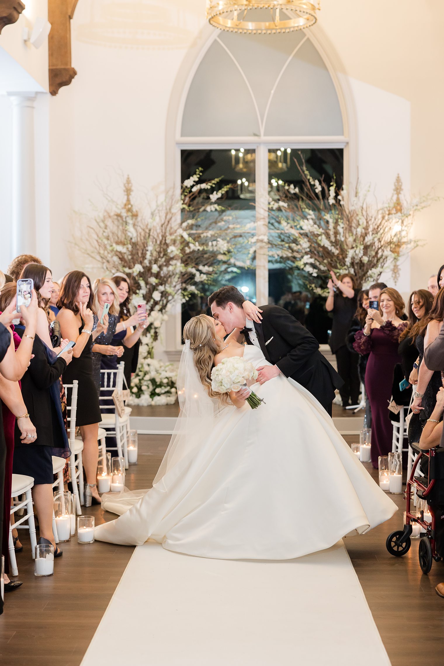 first kiss as husband and wife