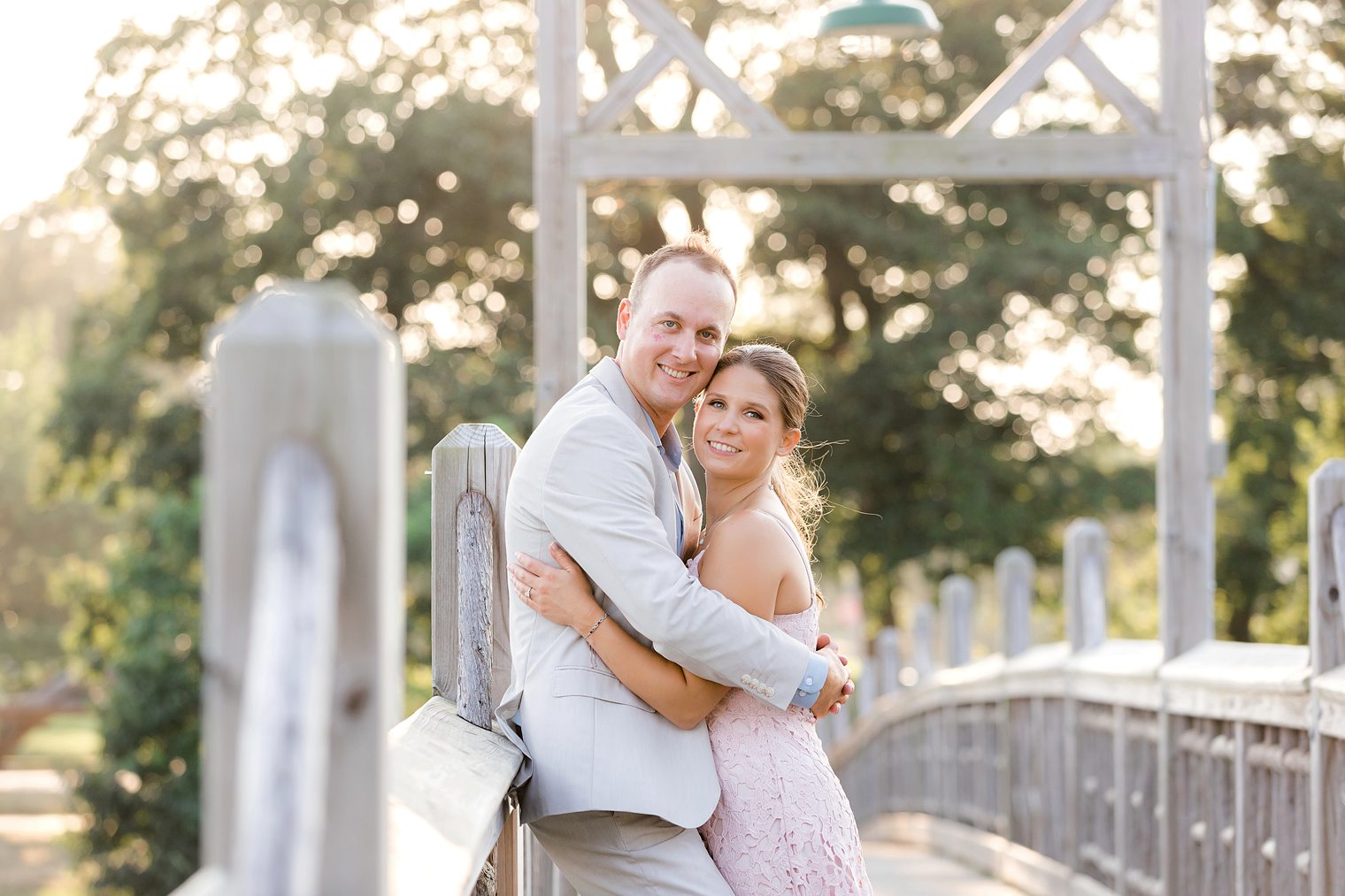 happy couple enjoying their moment at Spring Lake 