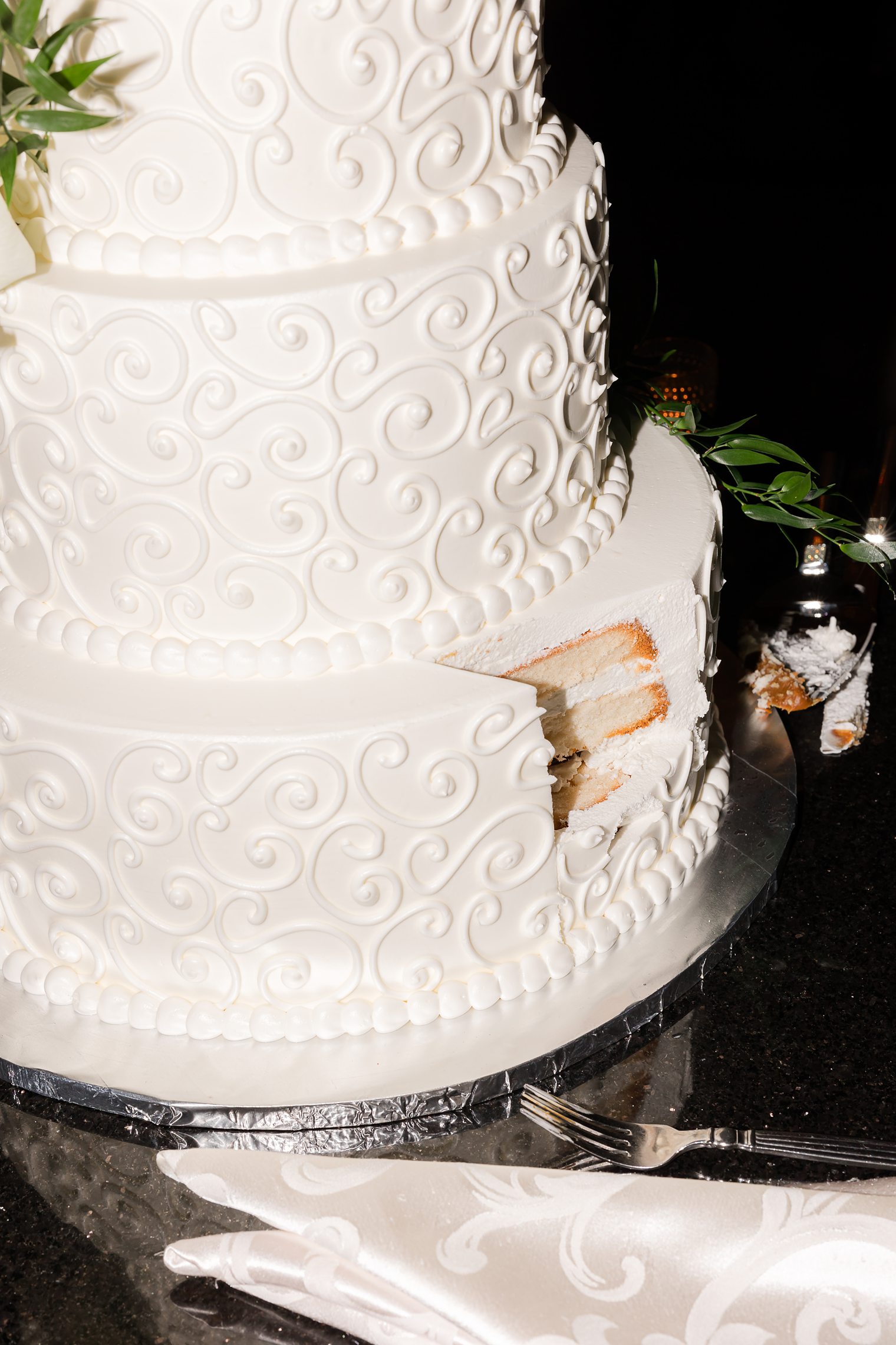 wedding cake detail