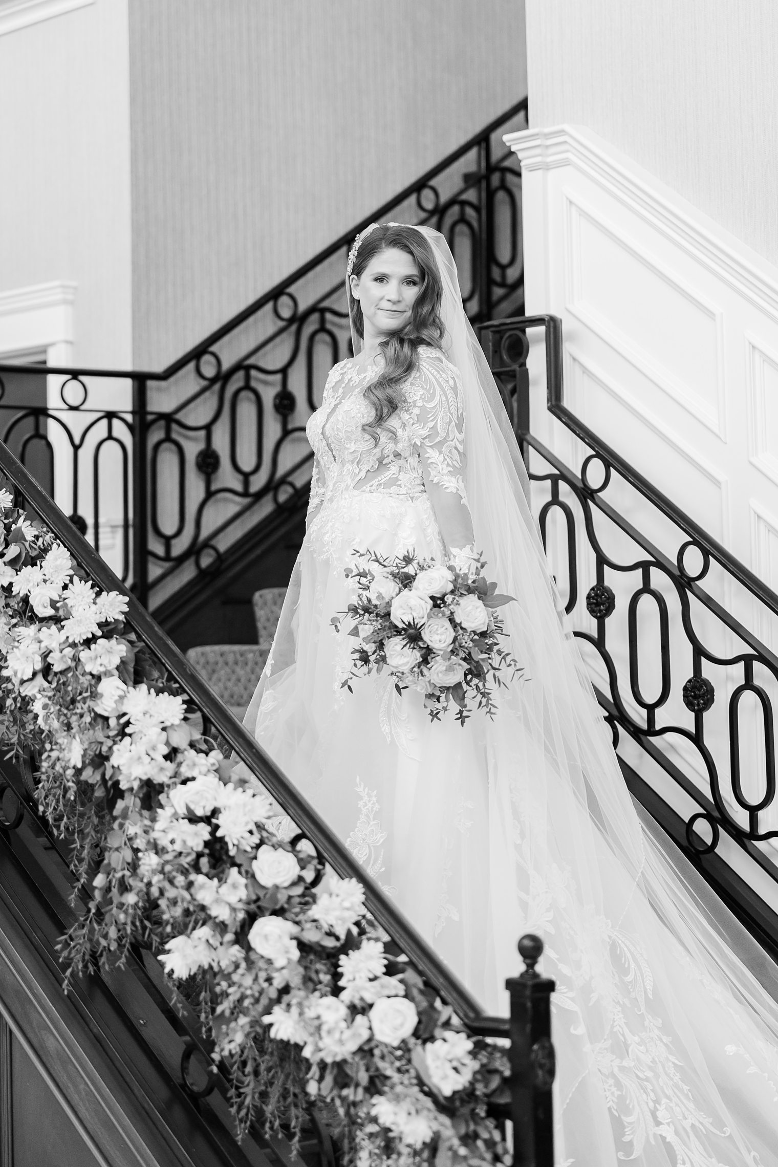 beautiful bride posing 