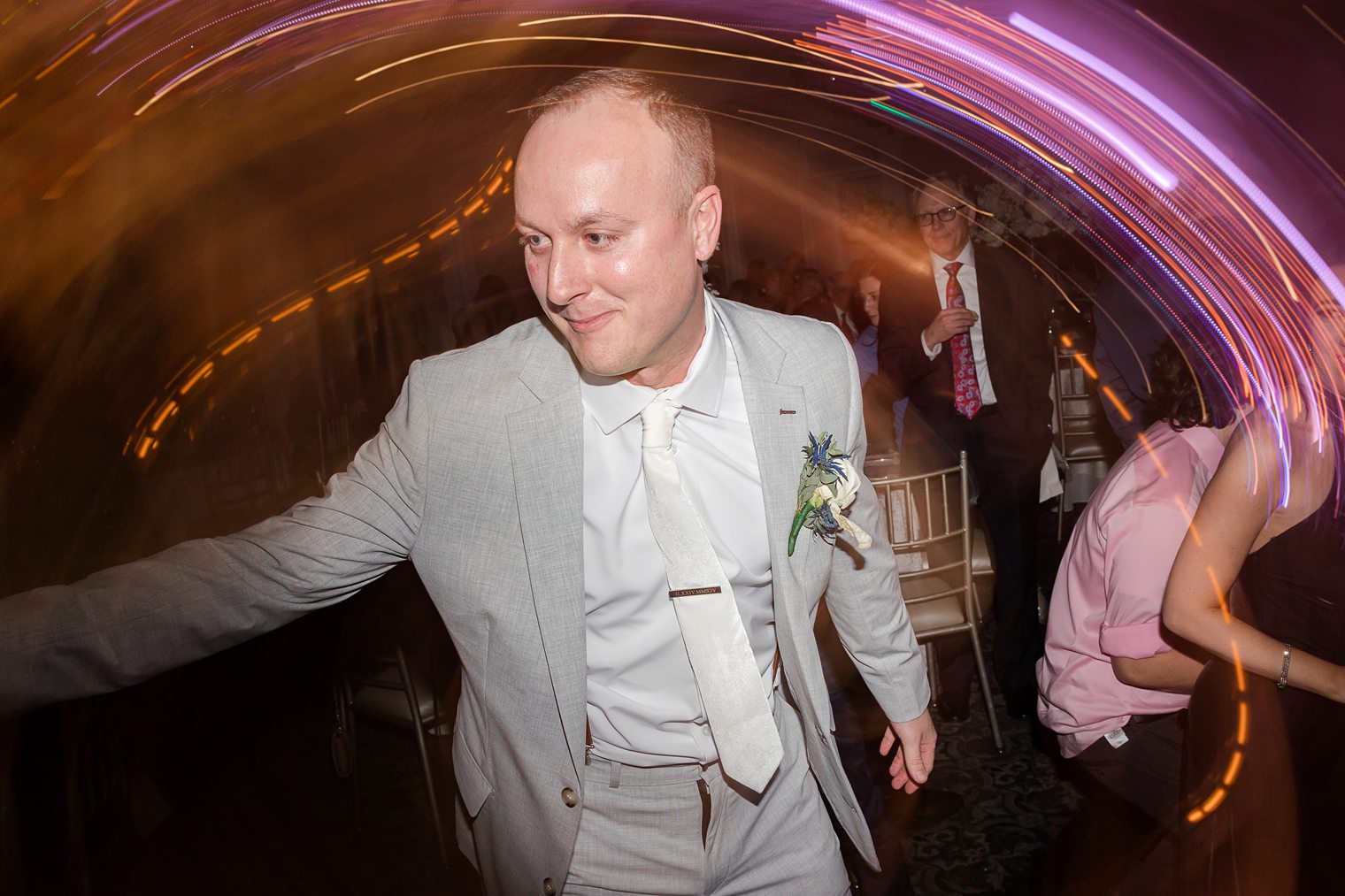 groom on the dance floor 