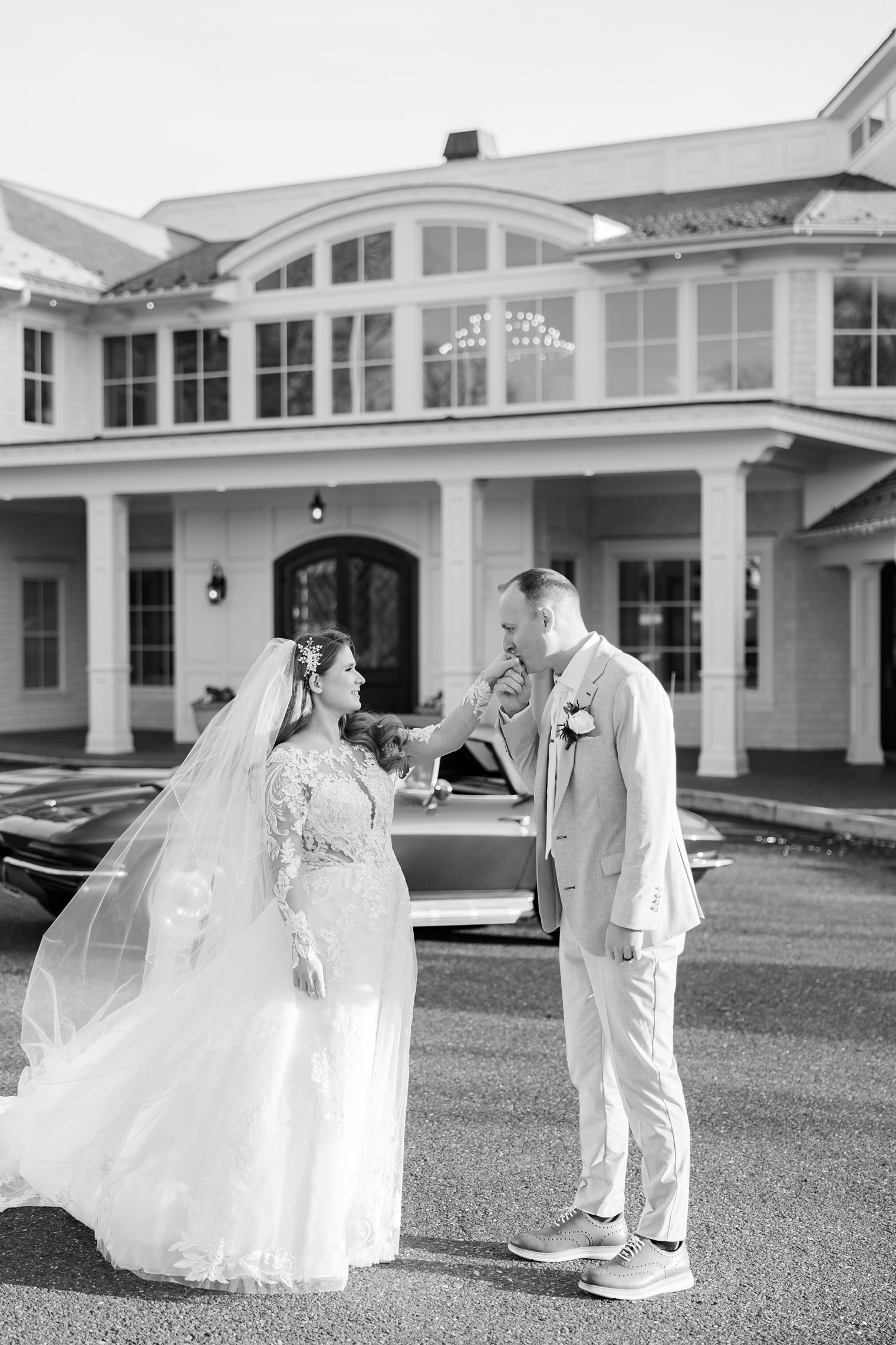 husband kissing his wife's hand