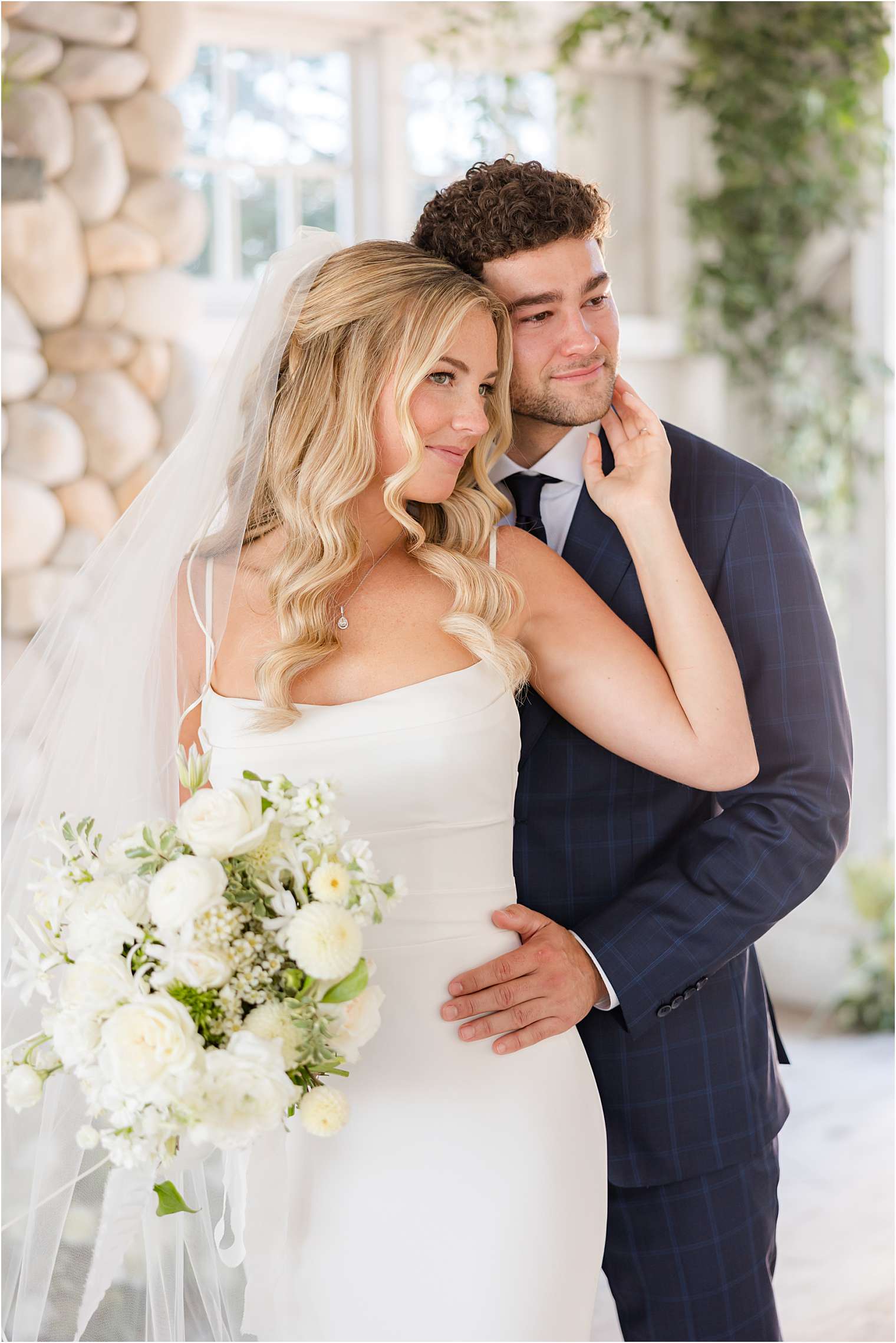 bride and groom portrait