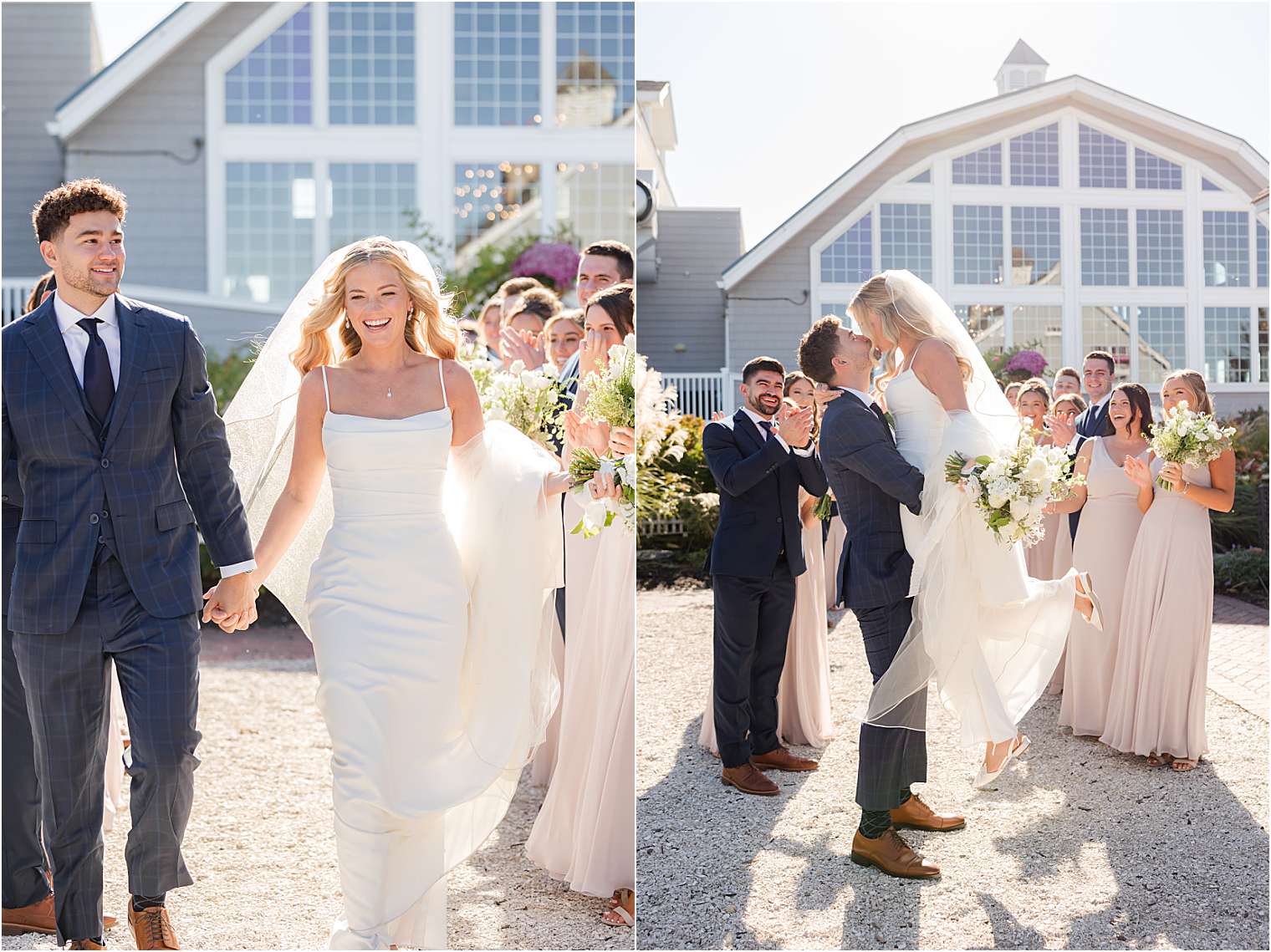 bride and groom with their courtship 