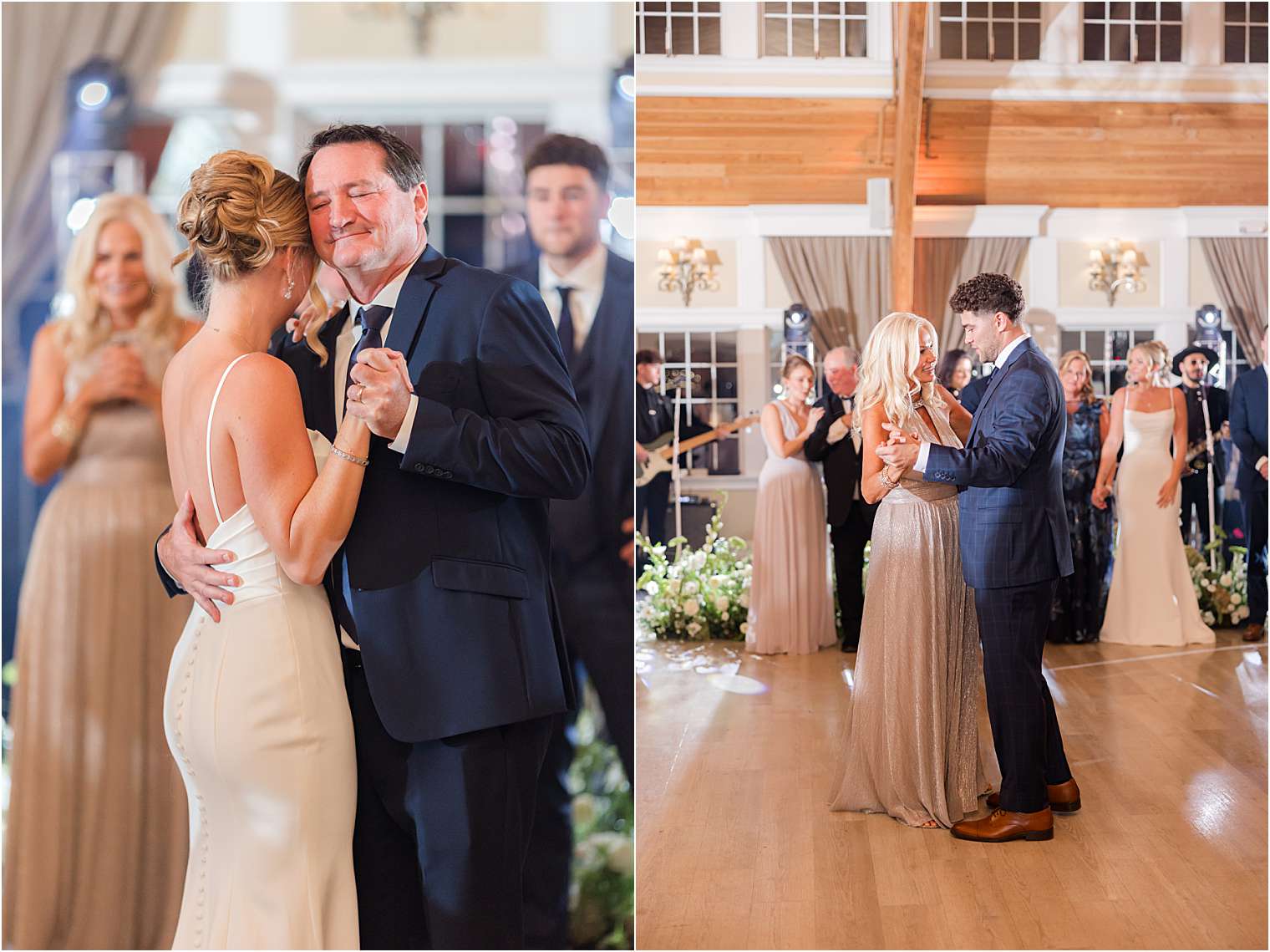 bride and groom dancing with their parents