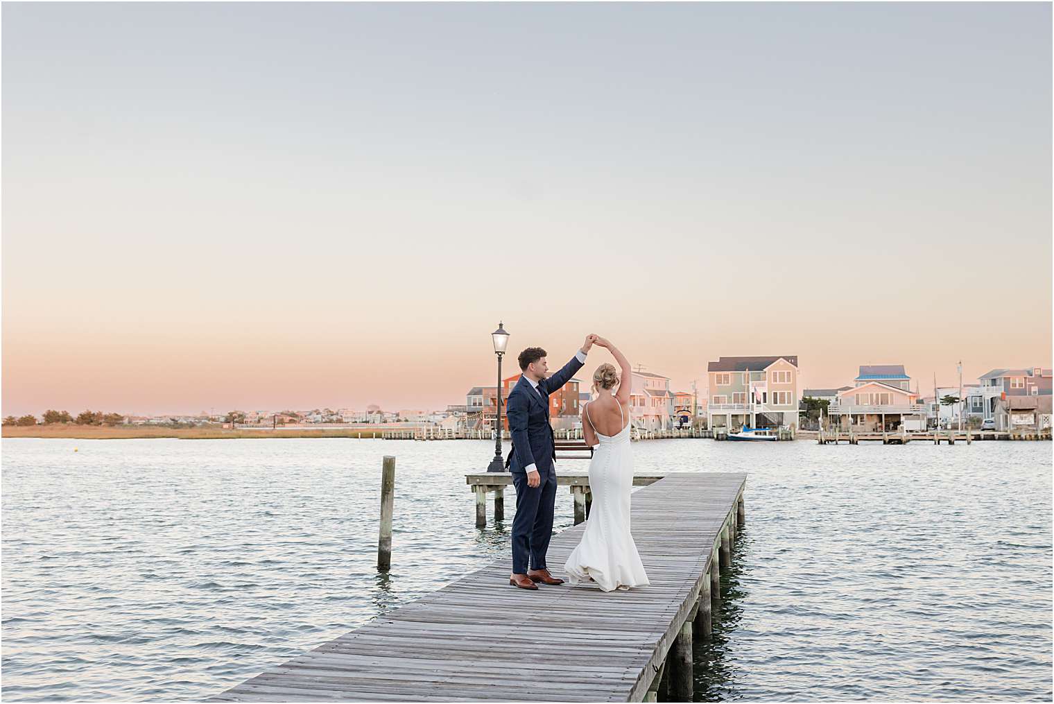 Husband and wife dancing