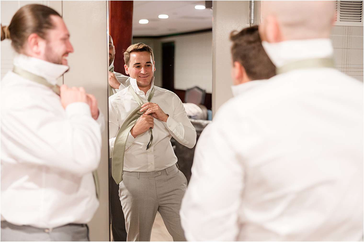 groom getting ready