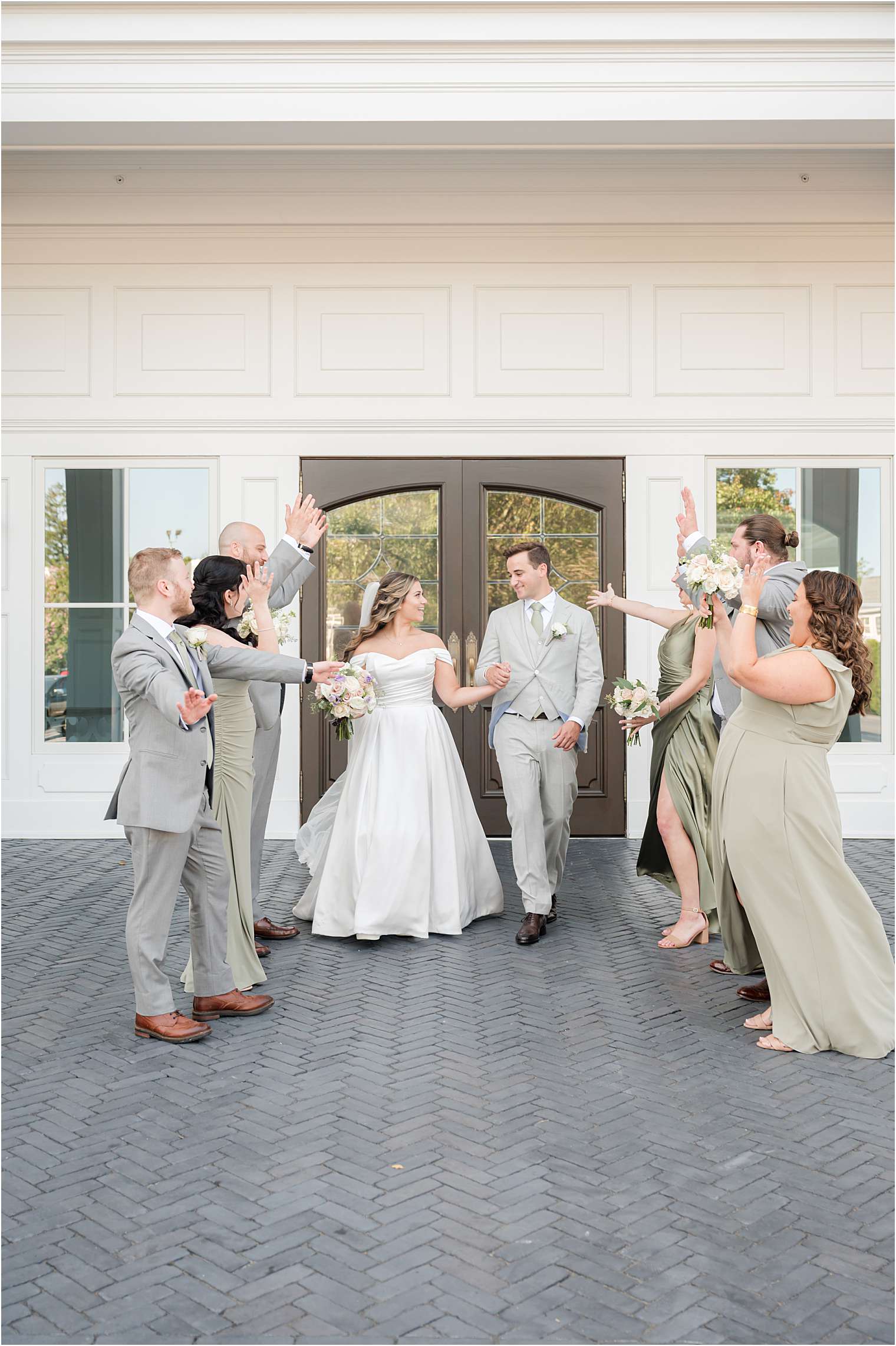 bride and groom with their courtship