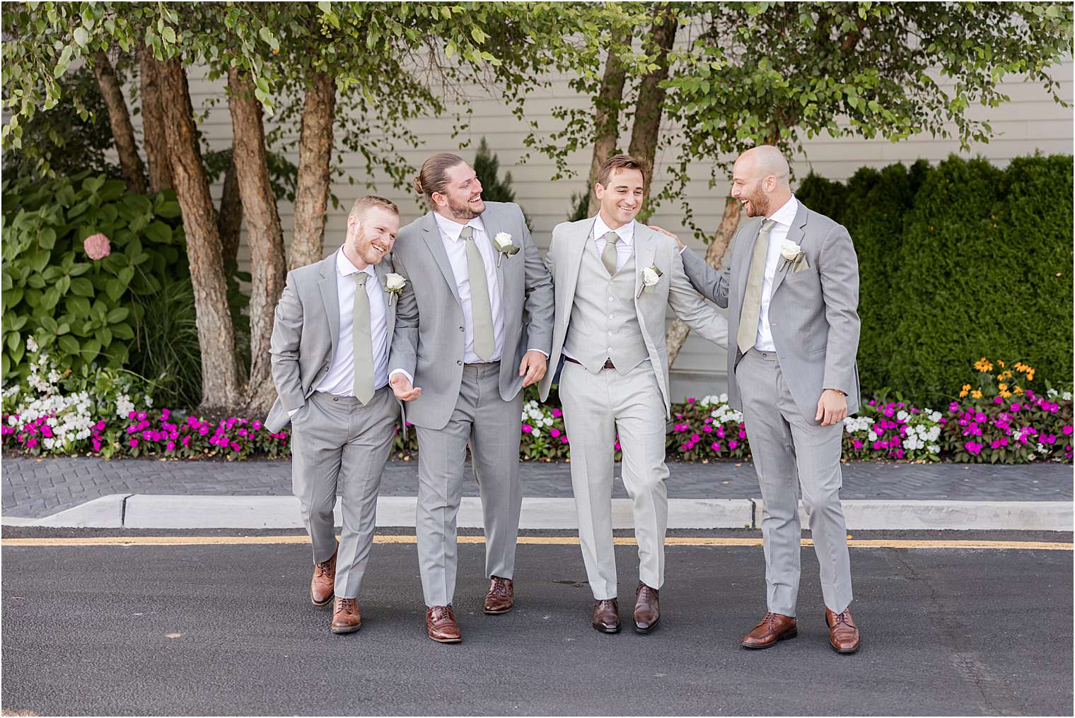 groom with his groomsmen