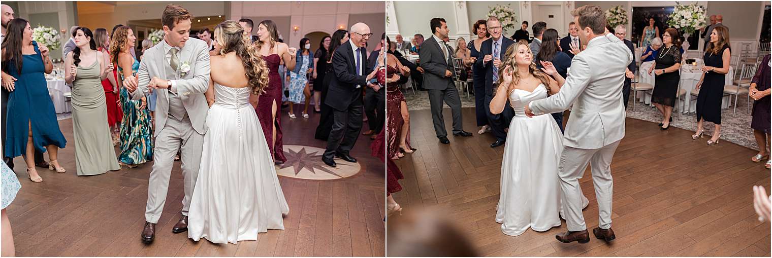 bride and groom dancing on the dance floor