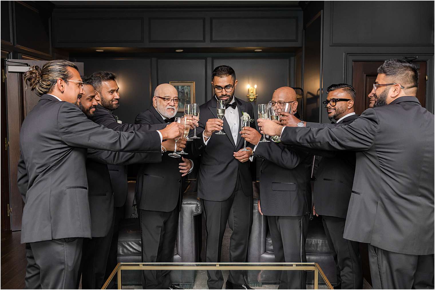 groom with his groomsmen